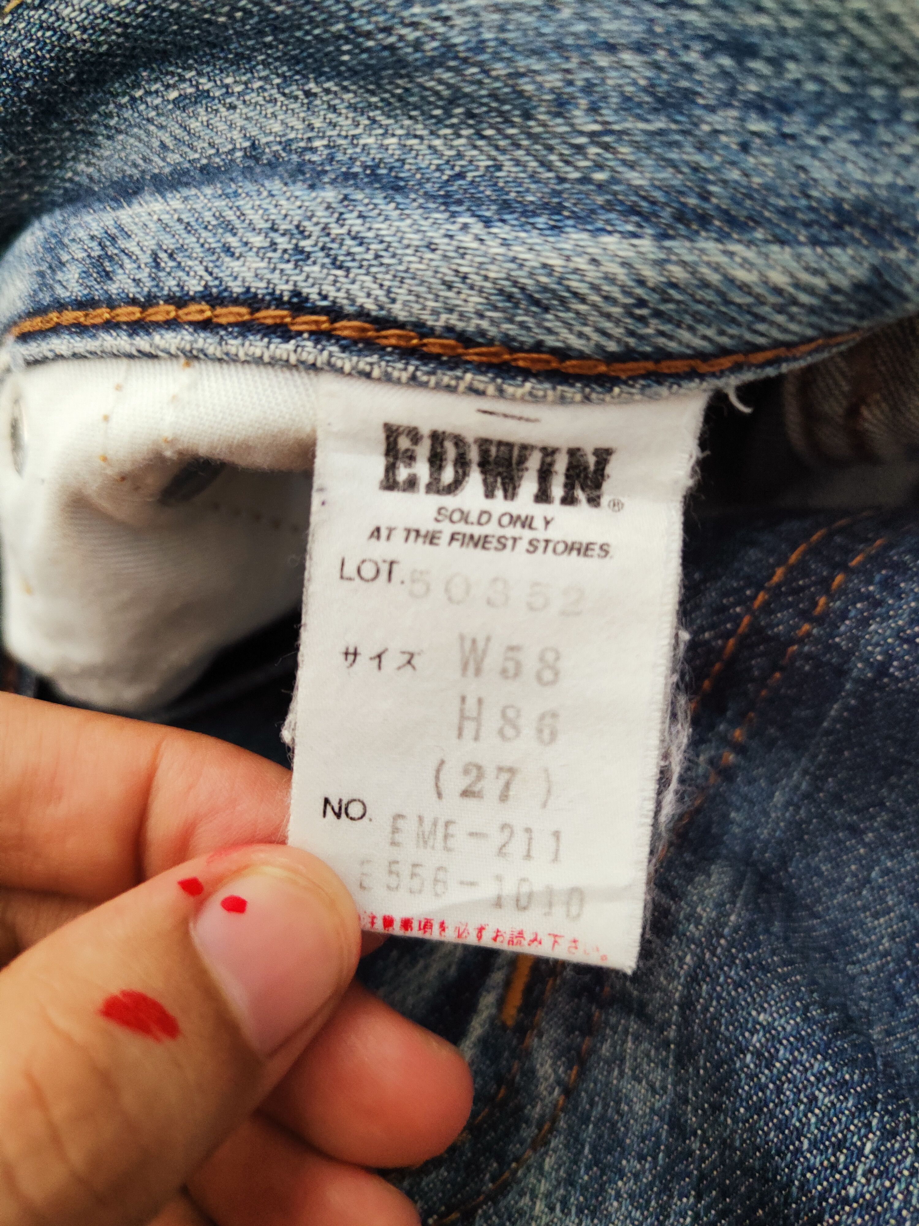 Edwin Edwin Blue Distressed Ripped Denim Jeans #W230 Size US 26 / EU 42 - 17 Thumbnail