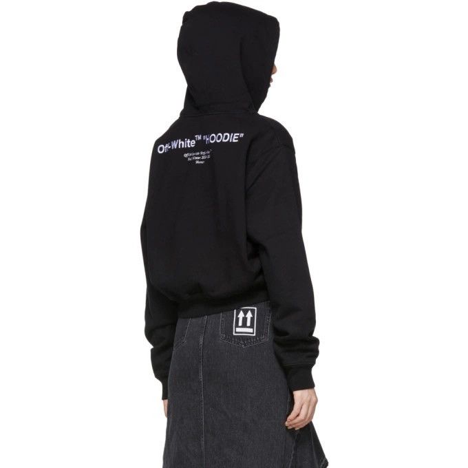 Off-White Off-White Quotes Cropped Hoodie Size S / US 4 / IT 40 - 1 Thumbnail