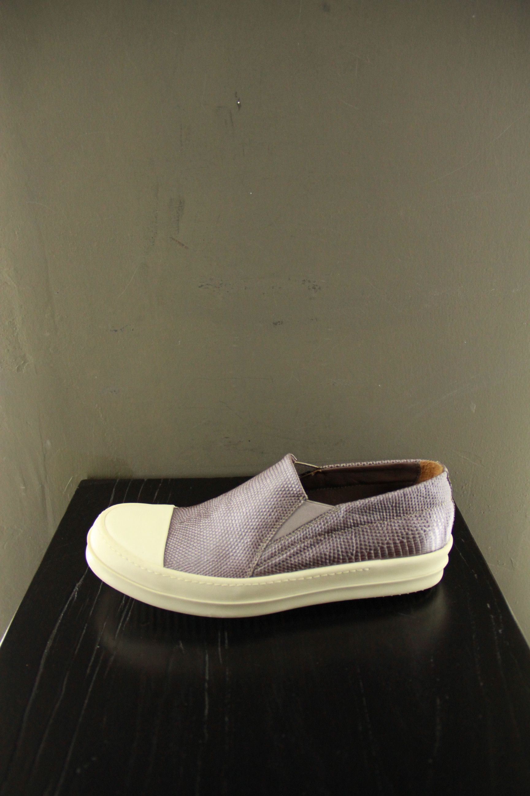 Rick Owens Rick Owens Rose Gold Lizard Skin Slip-Ons Size US 6 / EU 39 - 6 Thumbnail