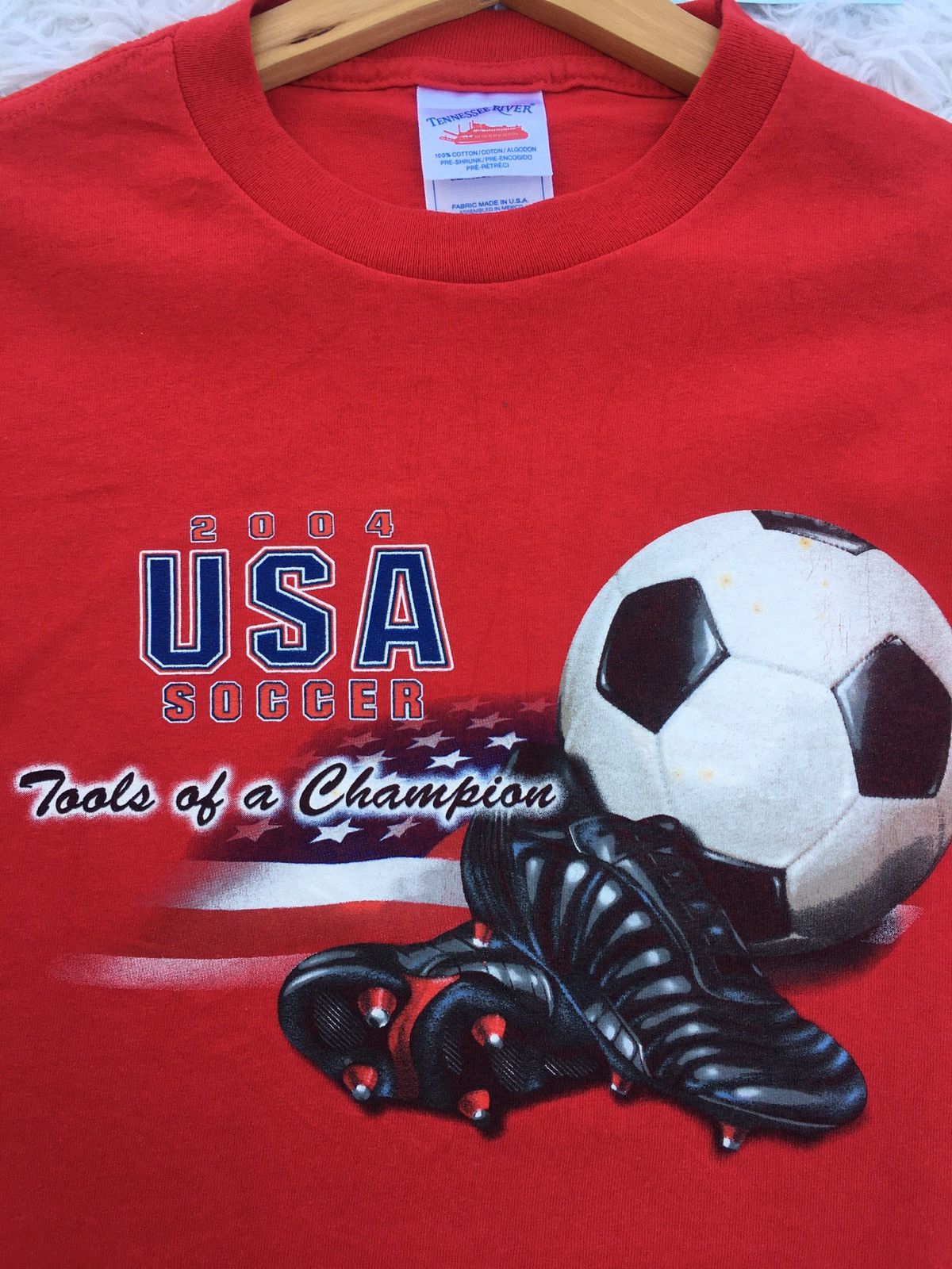 Vintage Rare Vintage 2004 USA Soccer Tshirt Size US M / EU 48-50 / 2 - 7 Thumbnail