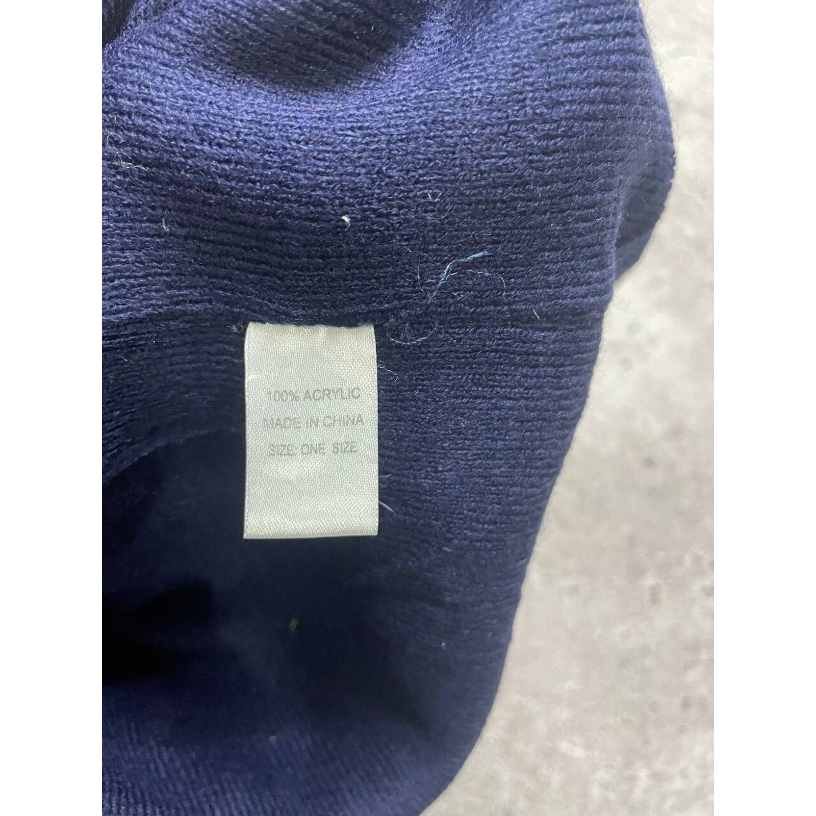 USA Olympics × Vintage Vintage Team USA “Believe in U.S.” Knit Pom Beanie Hat Size ONE SIZE - 6 Thumbnail