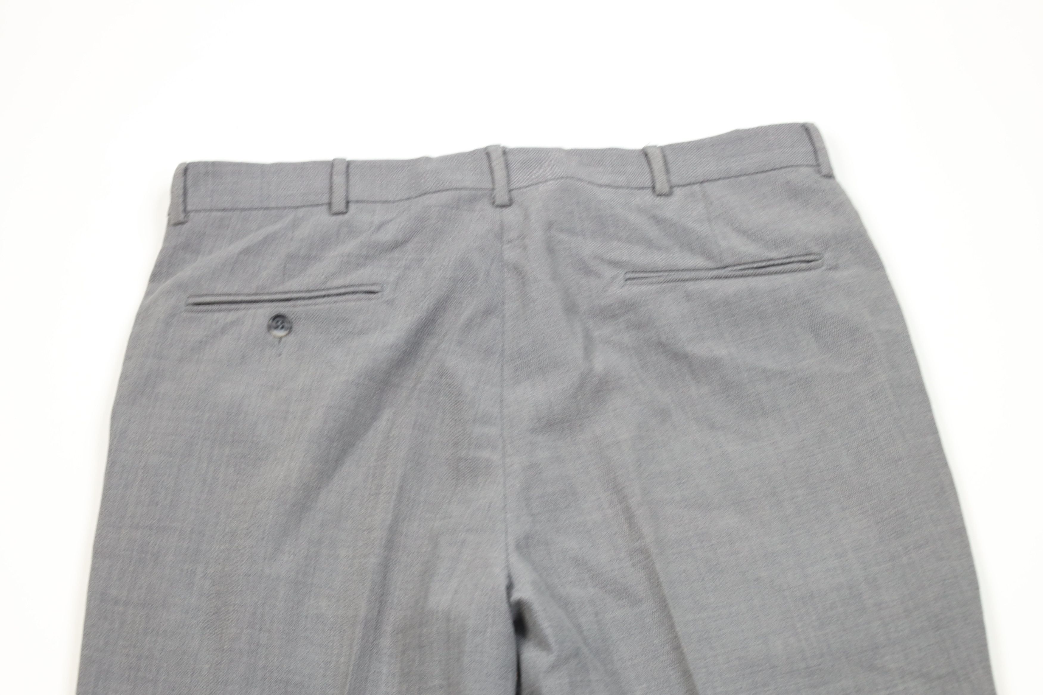 Vintage Vintage 90s Streetwear Wool Blend Wide Leg Chino Pants Gray Size US 36 / EU 52 - 11 Thumbnail