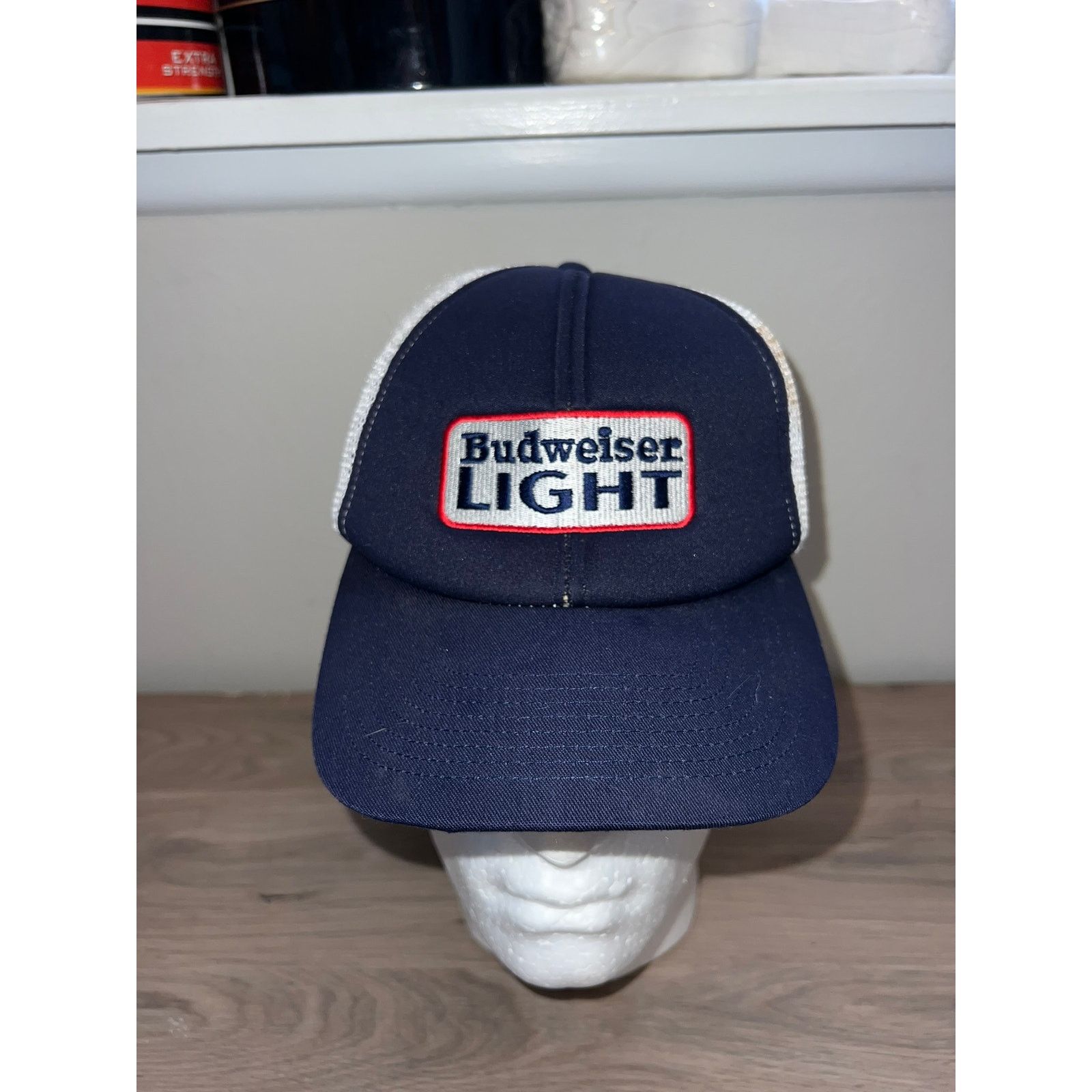Budweiser Vintage Budweiser Light Hat Alcohol Headwear Cap Stained OS Size ONE SIZE - 1 Thumbnail