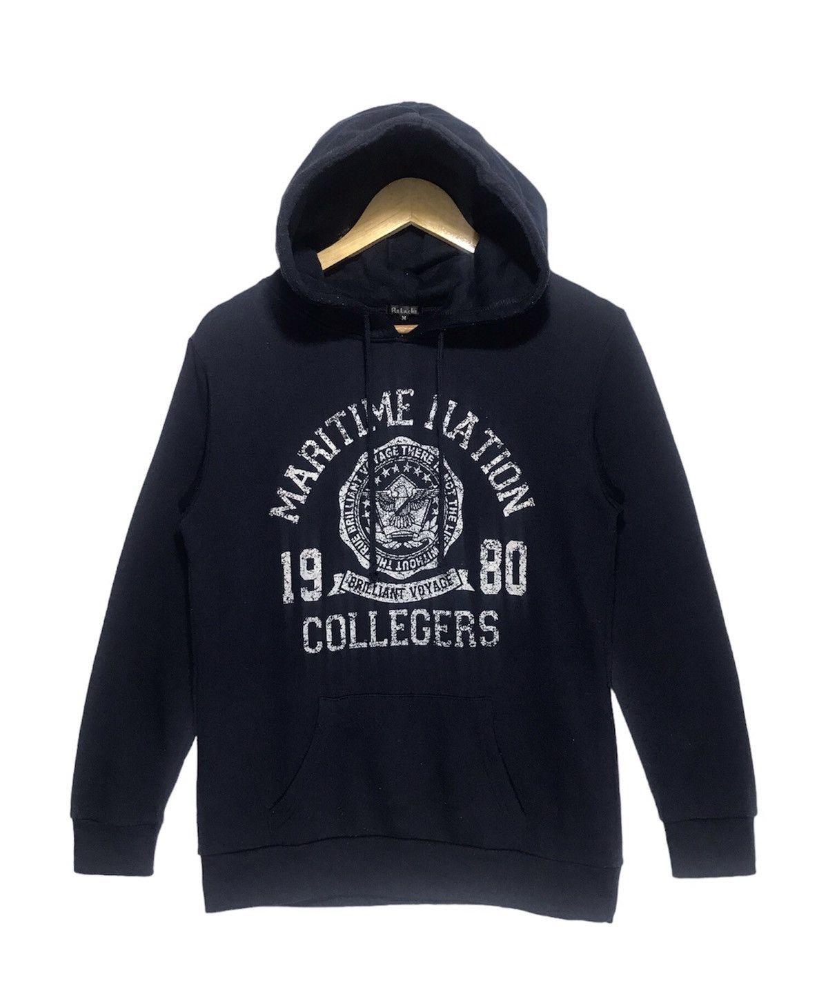Vintage Maritime Mation Colleges Hoodie Size M / US 6-8 / IT 42-44 - 1 Thumbnail