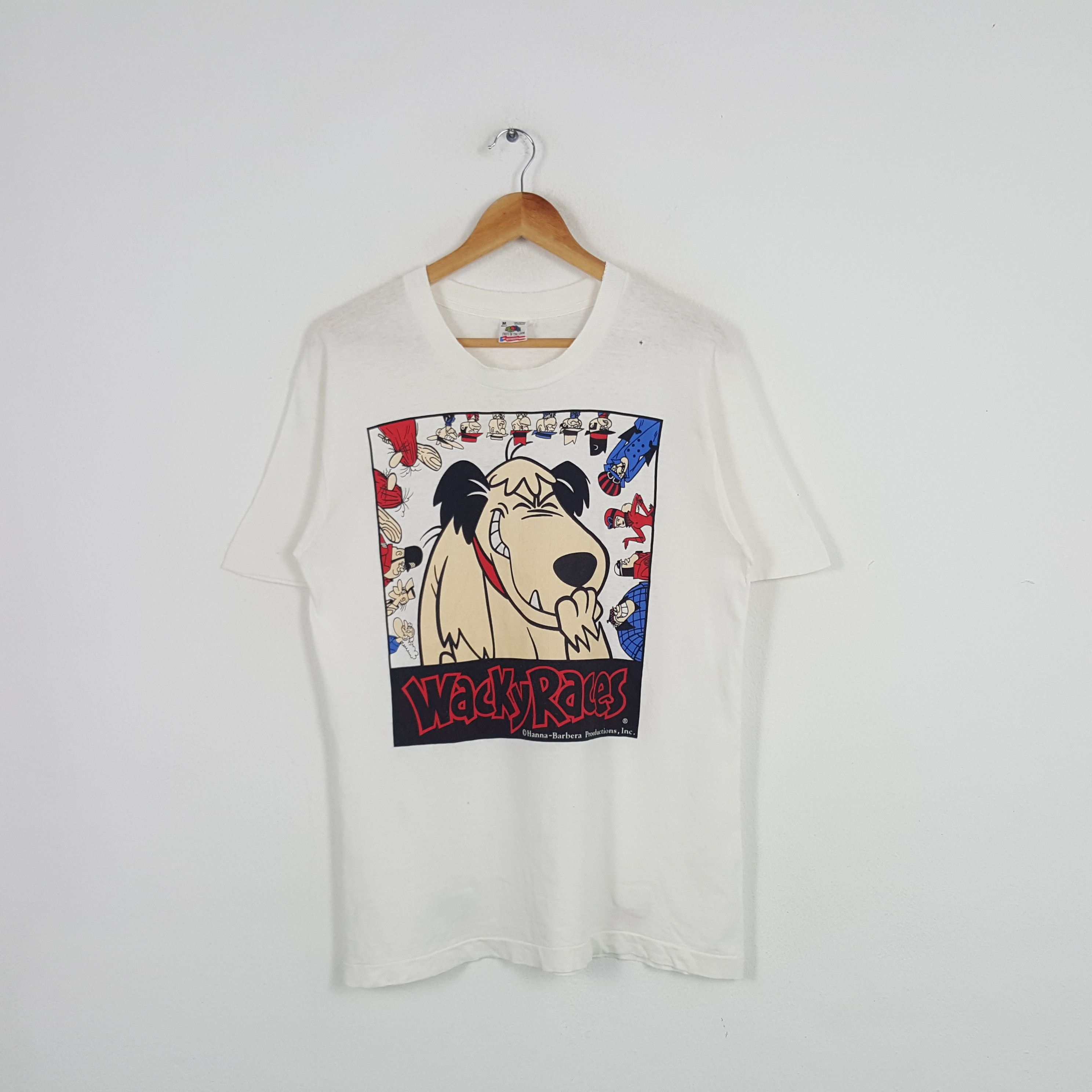 Cartoon Network × Vintage Vintage 90's WackyRaces American Cartoon Movie Tshirt Size US M / EU 48-50 / 2 - 1 Thumbnail