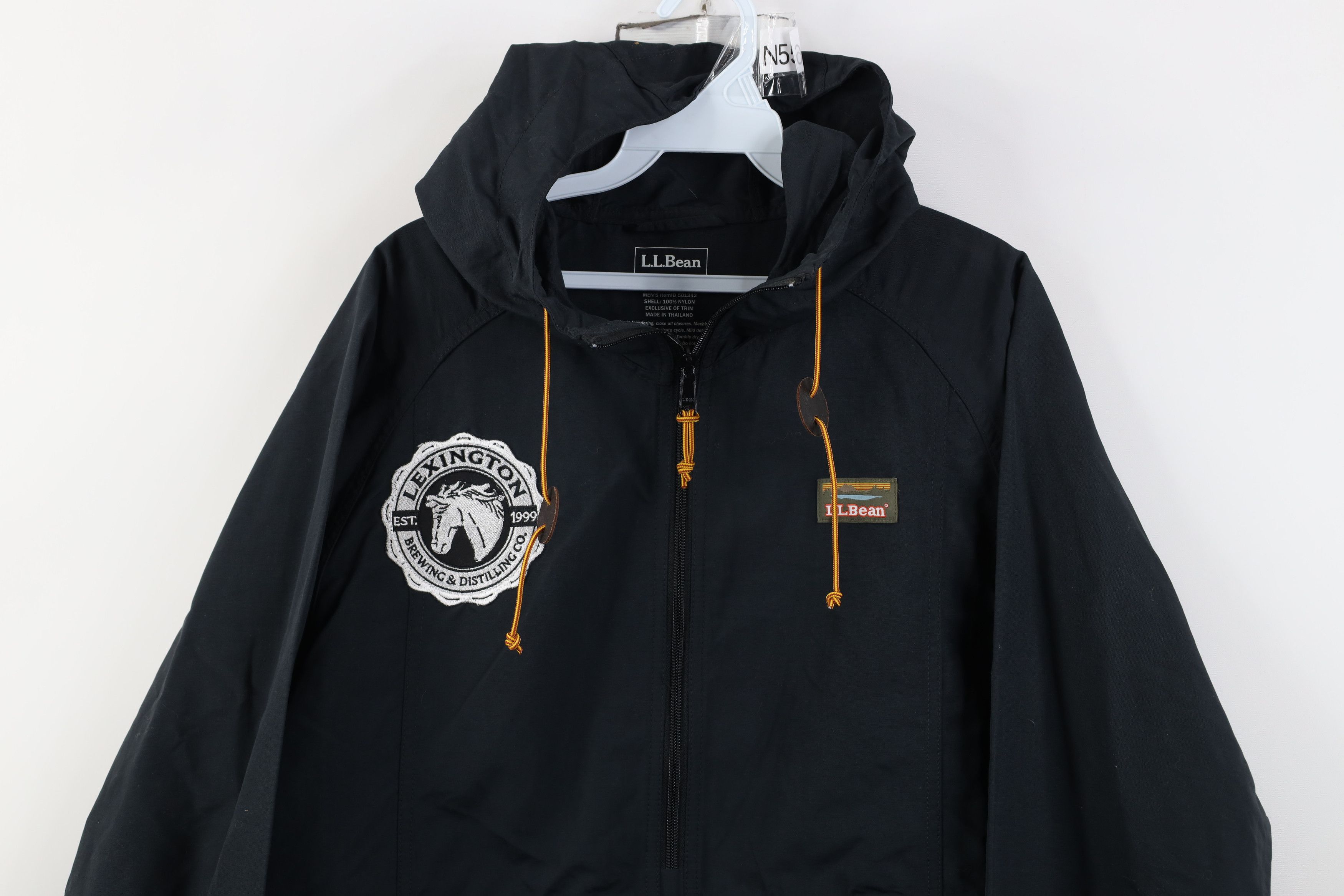 L.L. Bean LL Bean Brewing Distilling Co Hooded Anorak Jacket Black Size US M / EU 48-50 / 2 - 2 Thumbnail