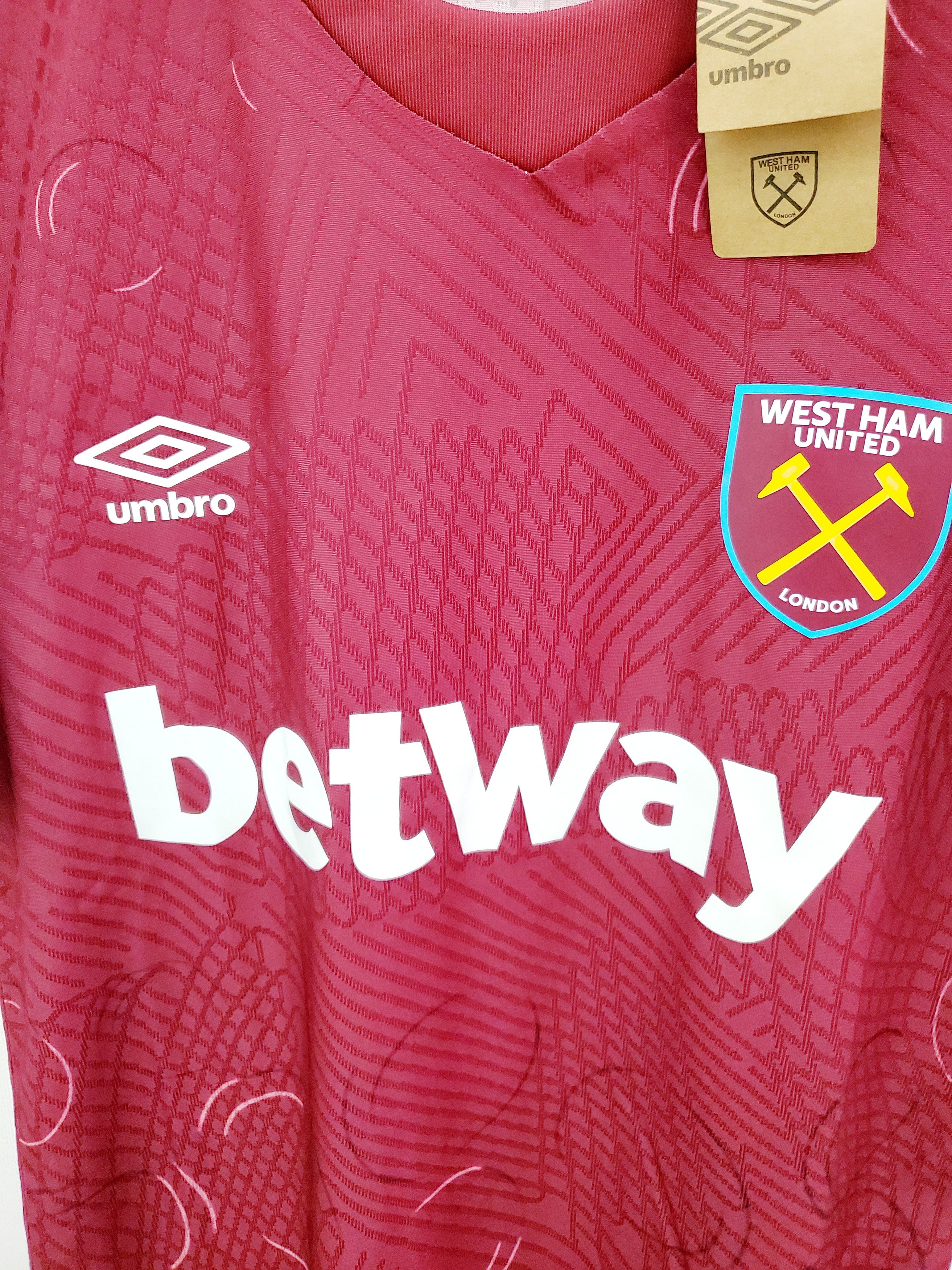 Umbro West Ham United Home Football Soccer Shirt Jersey 23/24 M Size US M / EU 48-50 / 2 - 2 Thumbnail