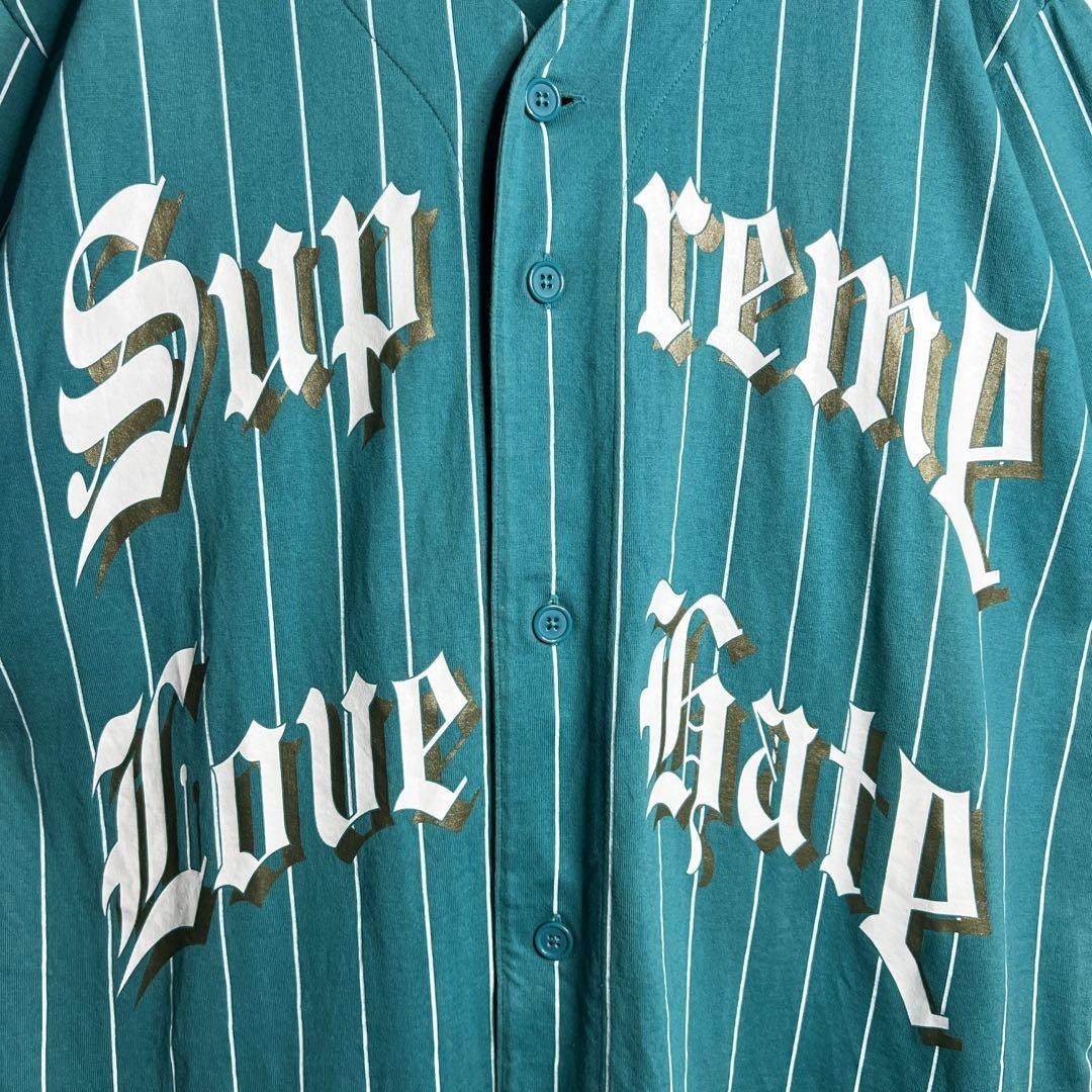 Supreme Supreme Short Sleeve Baseball Shirt Cotton Green Size M Size US M / EU 48-50 / 2 - 5 Thumbnail