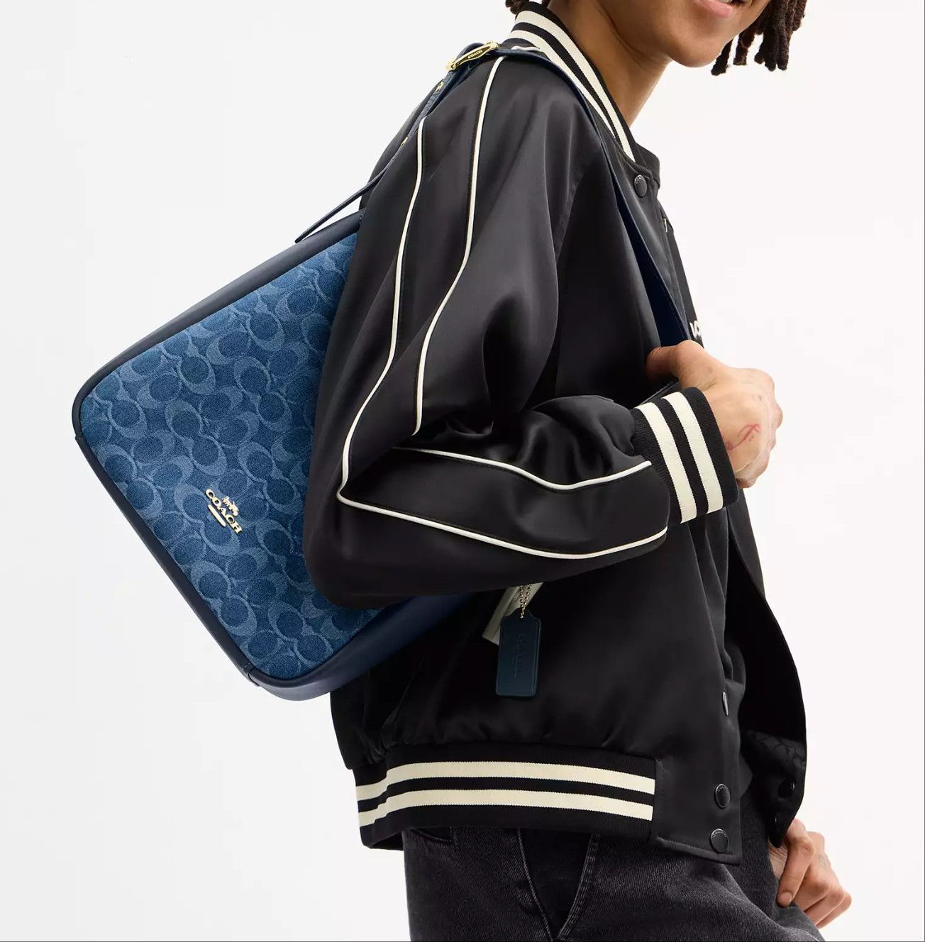 Coach Hadley Convertible Crossbody Bag In Signature Denim CDB98 Size ONE SIZE - 8 Thumbnail