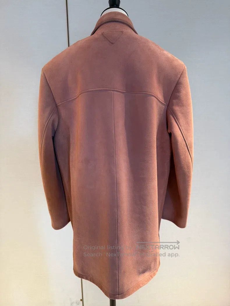 Prada Prada Pink old suede catwalk jacket Size XS / US 0-2 / IT 36-38 - 2 Thumbnail