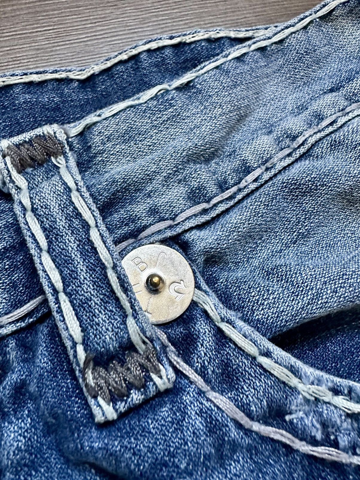 True Religion 🇺🇸Vintage True Religion Faded Denim jeans Made in Usa Size US 34 / EU 50 - 12 Thumbnail