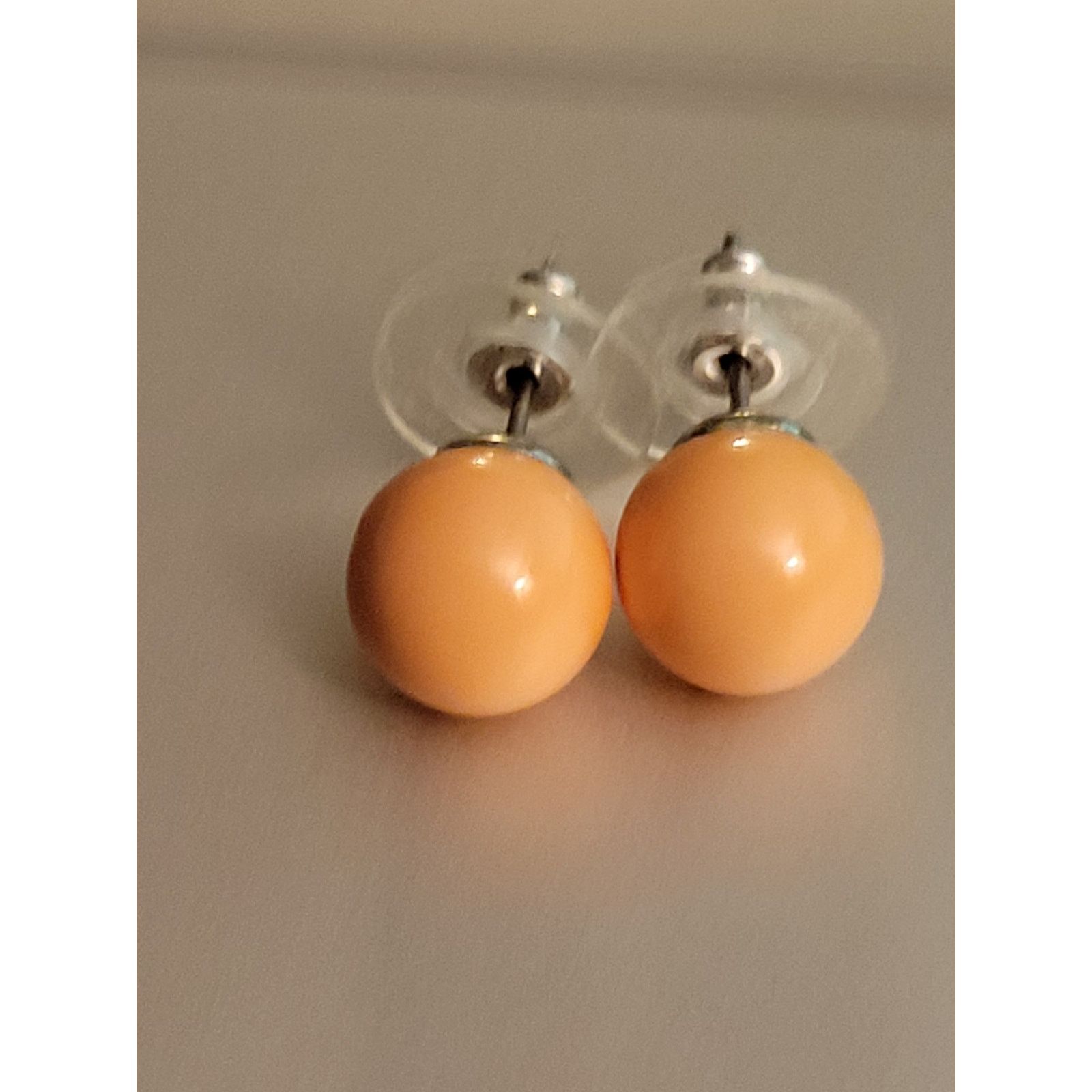 Unknown London Joan Rivers Classic Collection Simulated peachStud Earrings Size ONE SIZE - 5 Thumbnail