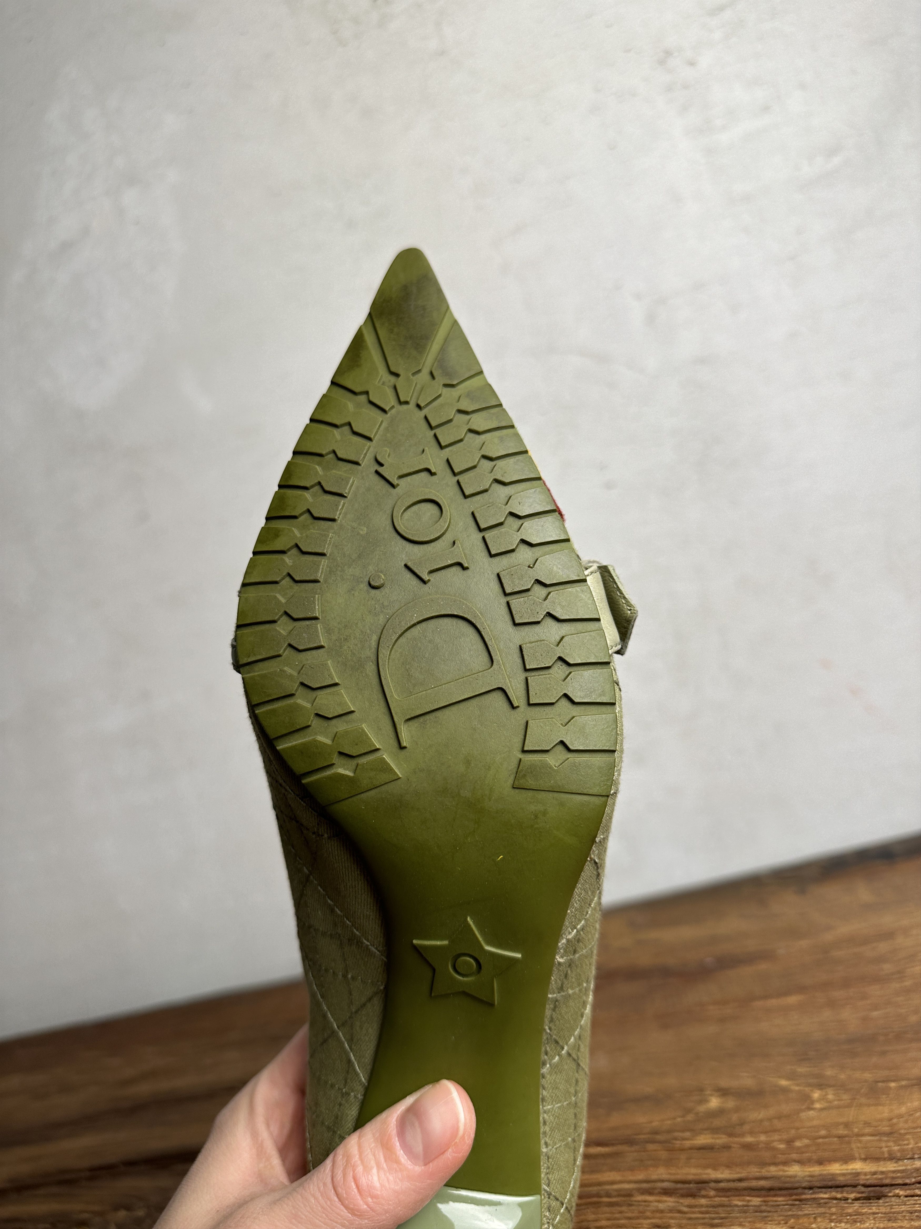 Dior RARE Dior Heels 2004 John Galliano's Rasta Collection Size US 8.5 / IT 38.5 - 12 Thumbnail