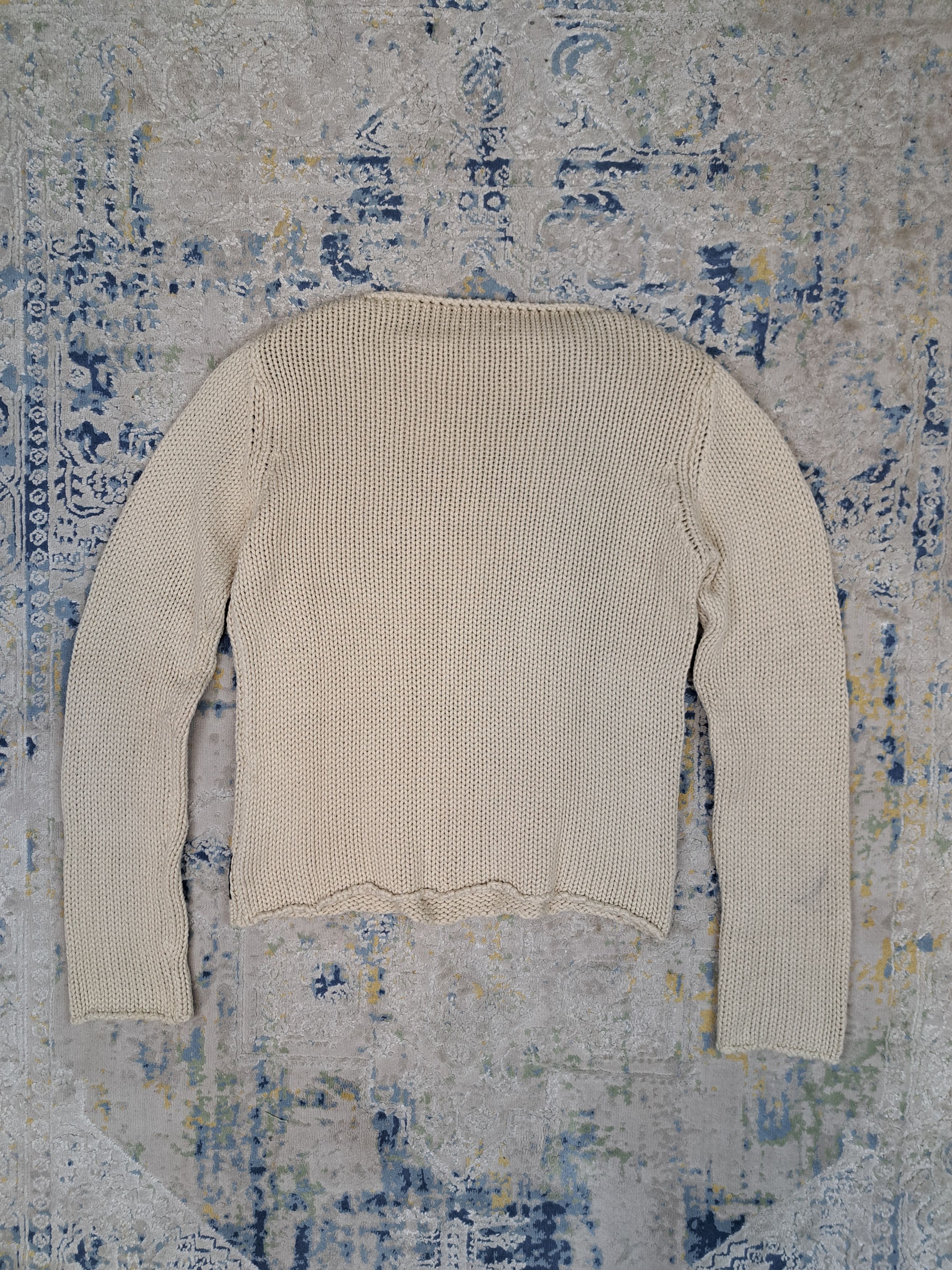 Armani Jeans Archive Cropped Sweater Knit Avant Garde Design