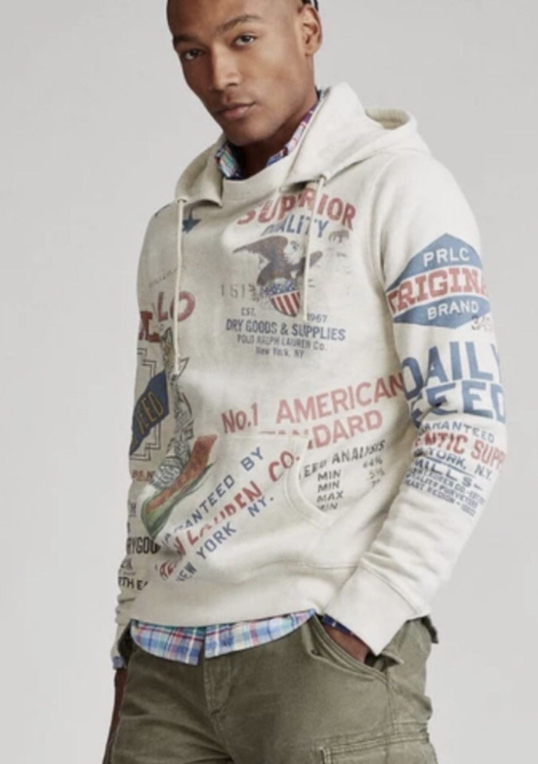 Polo Ralph Lauren Very Rare Design Vtg POLO RALPH LAUREN Hoodies Size US XXL / EU 58 / 5 - 4 Thumbnail