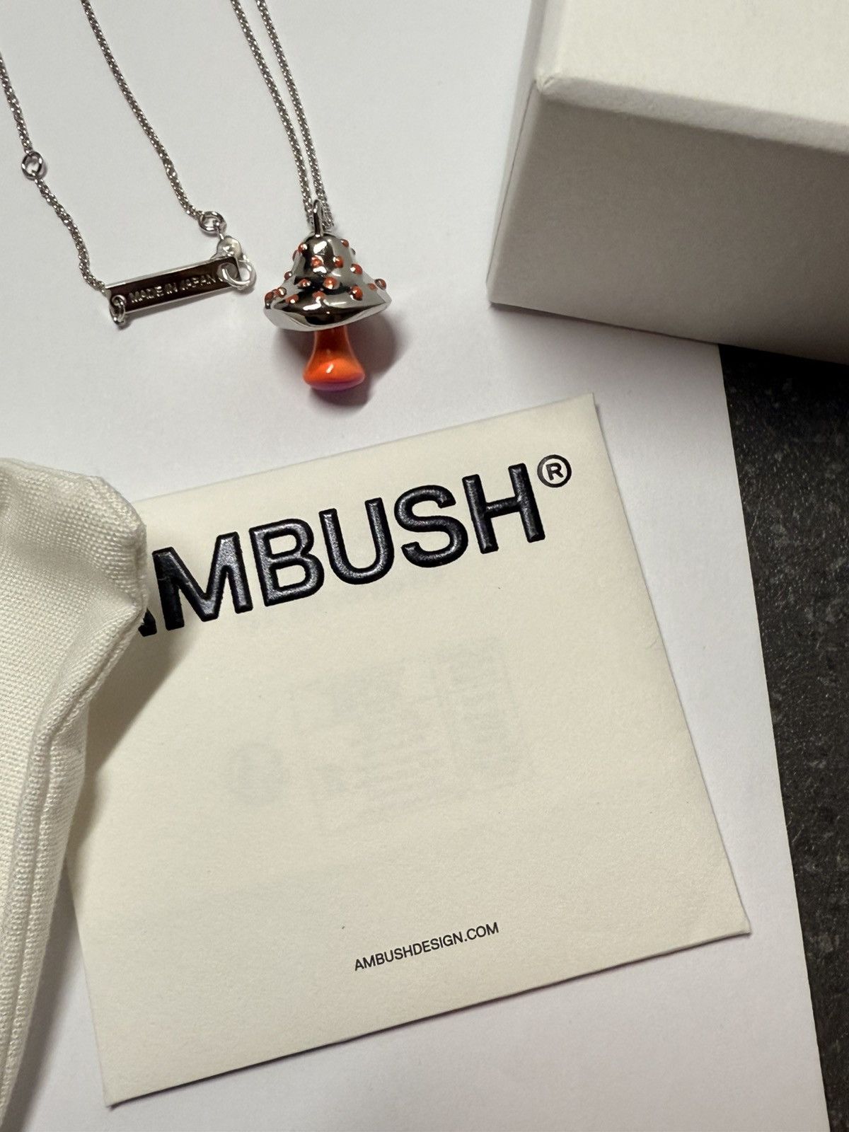 Ambush Design Ambush multicolor Mushroom Charm silver Necklace new Japan Size ONE SIZE - 3 Thumbnail
