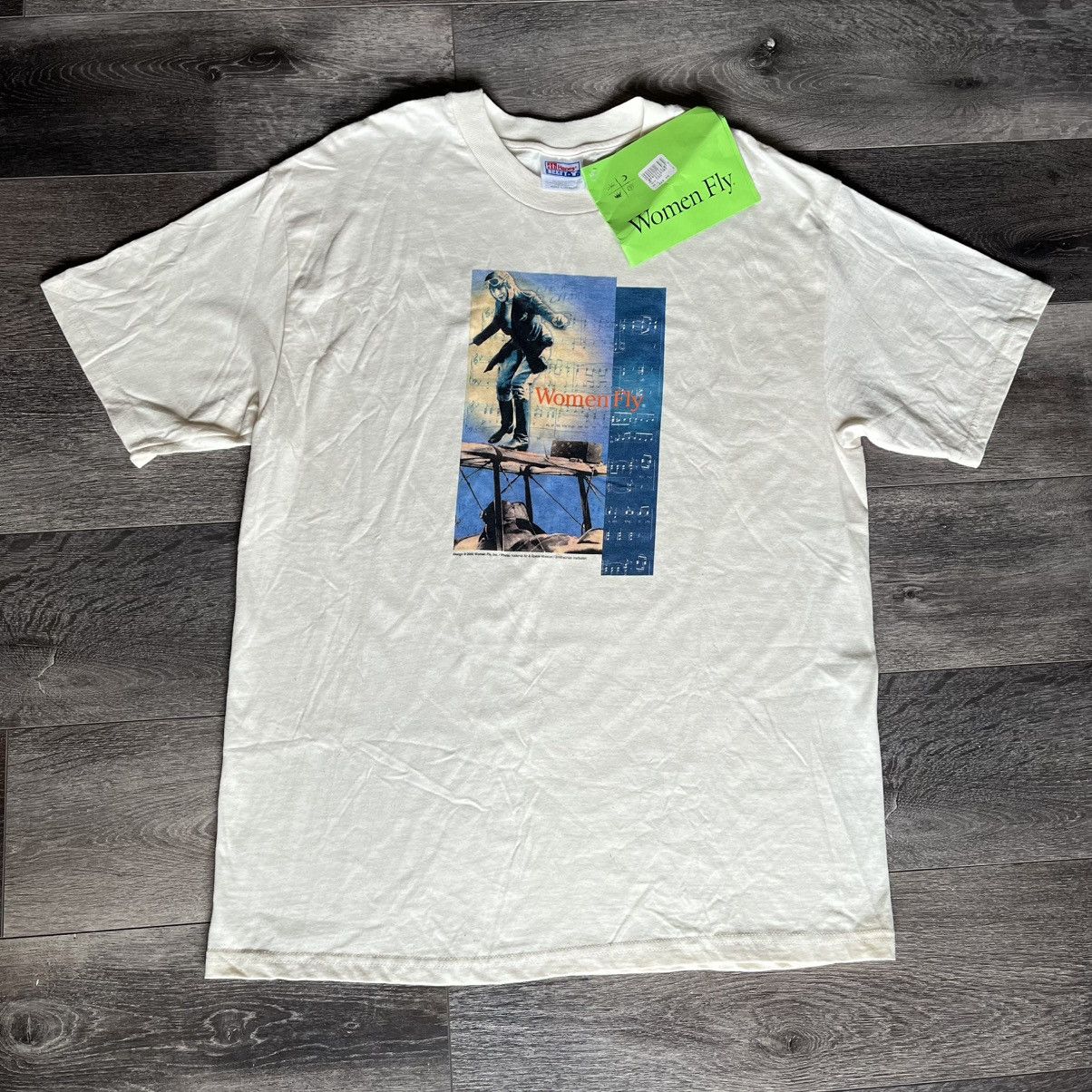 Other × Vintage New Vintage 90s WomenFly Gladys Roy Airplane Graphic T Shirt Size US L / EU 52-54 / 3 - 2 Thumbnail