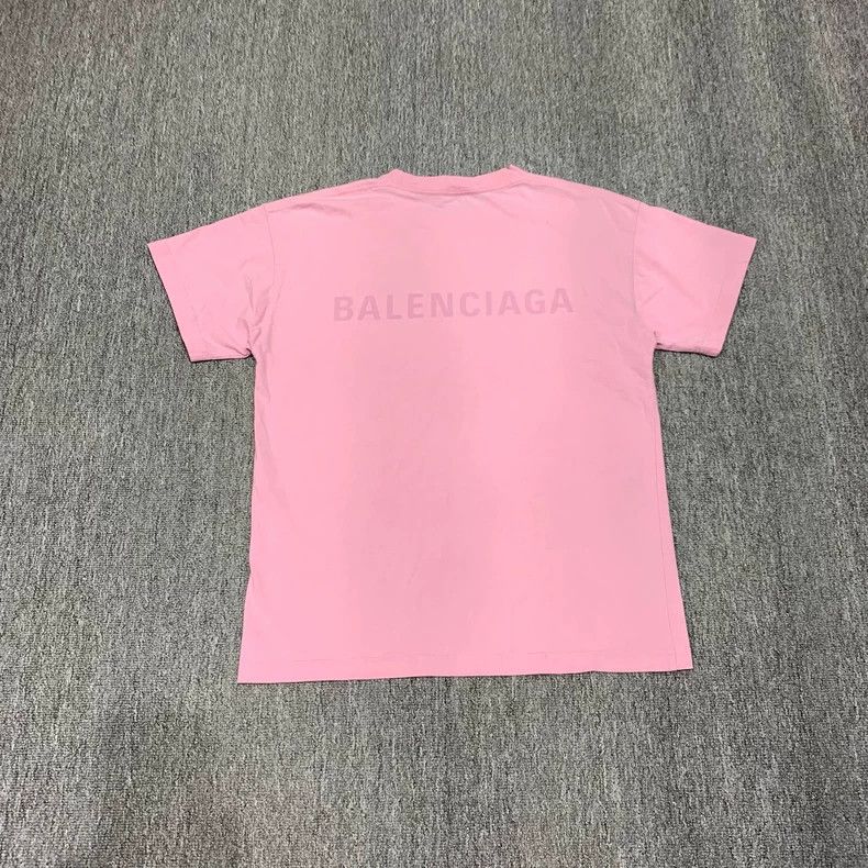 Balenciaga Balenciaga Pink embroidered logo short-sleeve Size US S / EU 44-46 / 1 - 2 Thumbnail