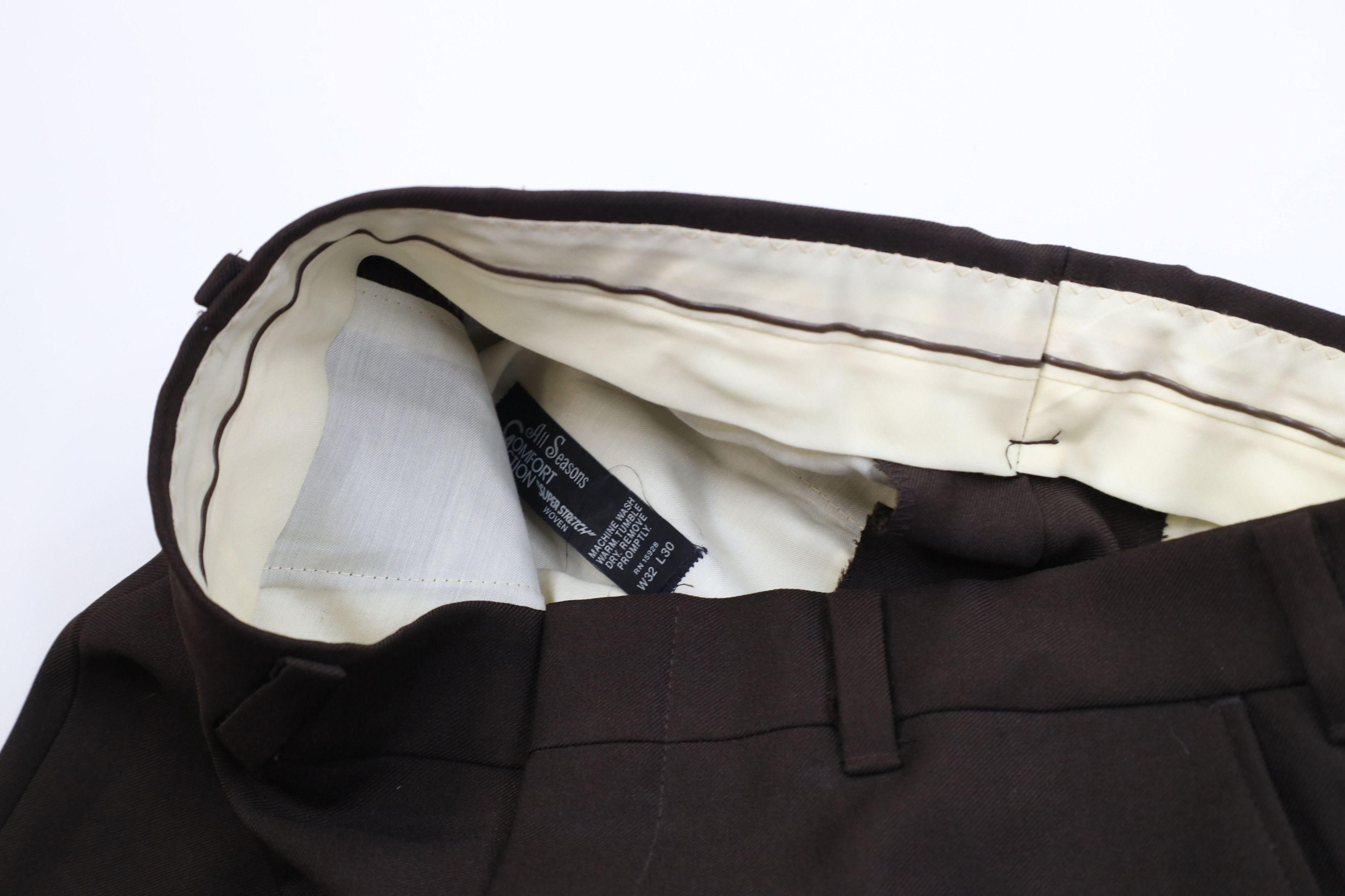 Vintage Vintage 70s Streetwear Flared Wide Leg Chino Pants Brown USA Size US 32 / EU 48 - 9 Thumbnail