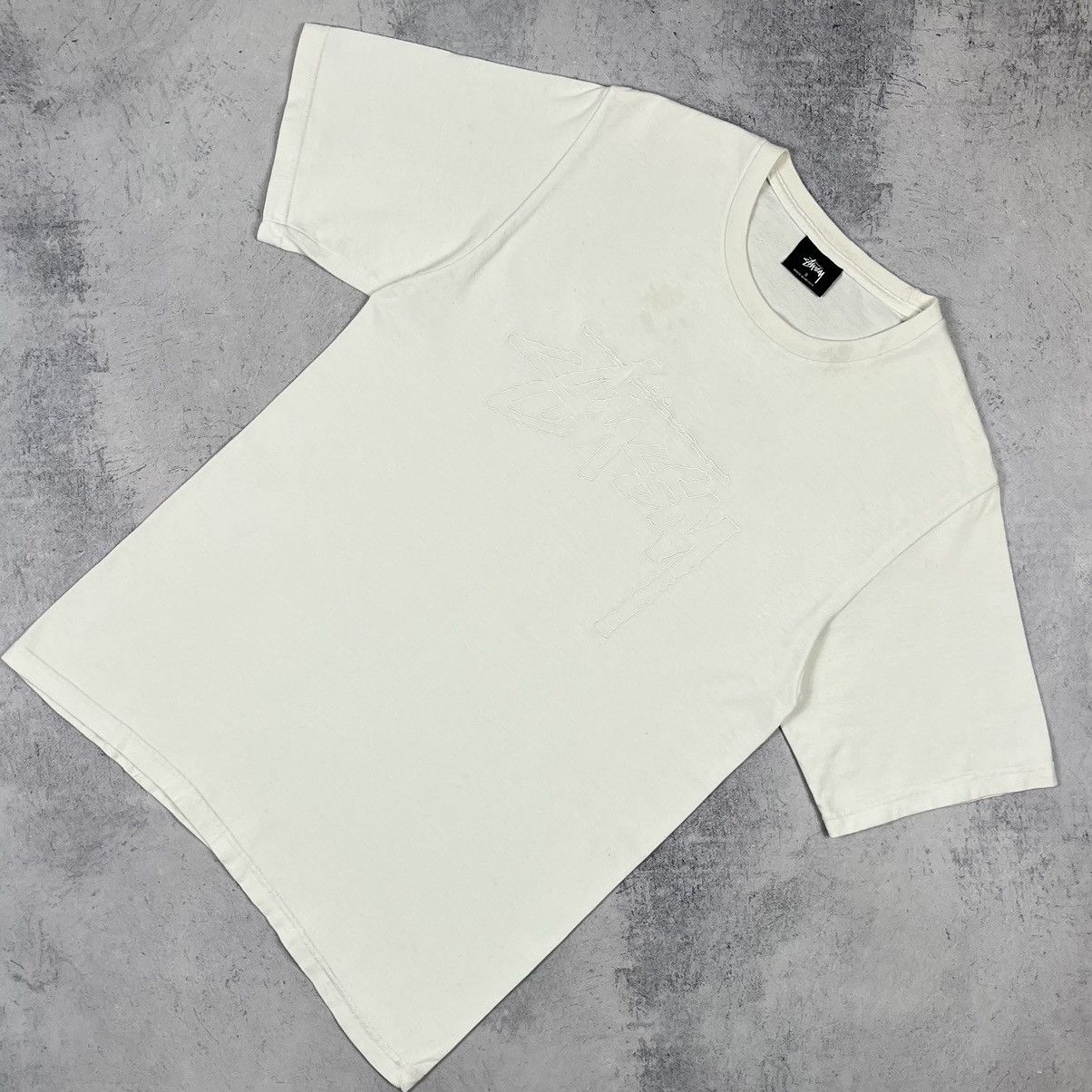 Stussy Vintage Stussy embroidered big logo tee 2000’s Size US S / EU 44-46 / 1 - 1 Thumbnail