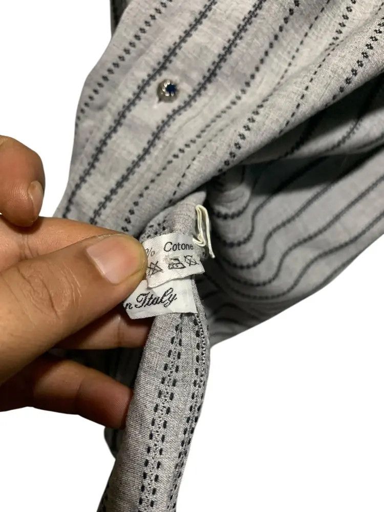 Givenchy Vintage Givenchy stitches stripe shirt Size US M / EU 48-50 / 2 - 10 Thumbnail
