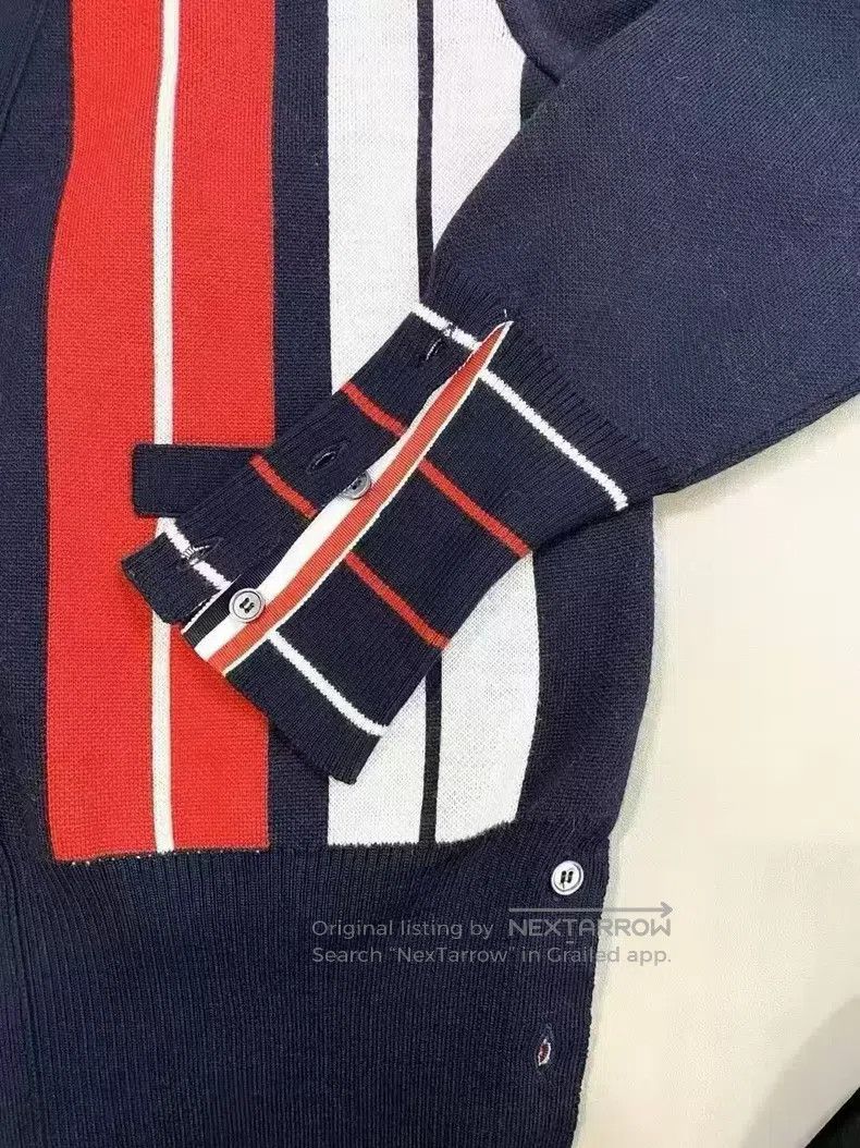 Thom Browne Thom Browne Contrasting vertical striped irregular woolen Size US S / EU 44-46 / 1 - 4 Thumbnail