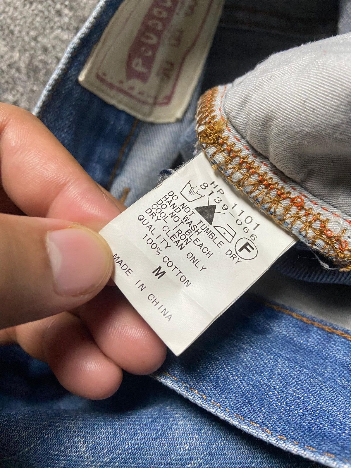 Japanese Brand Vintage POU DOU DOU Patchwork Denim Jeans (153) Size US 33 - 5 Thumbnail