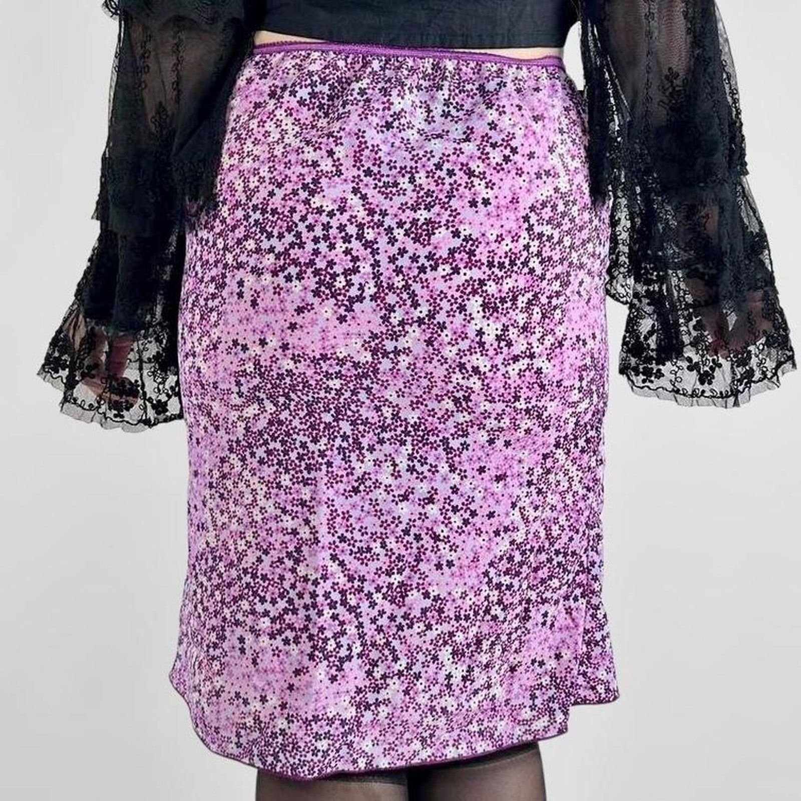Other 90s vintage purple mini skirt Size 28" / US 6 / IT 42 - 3 Thumbnail