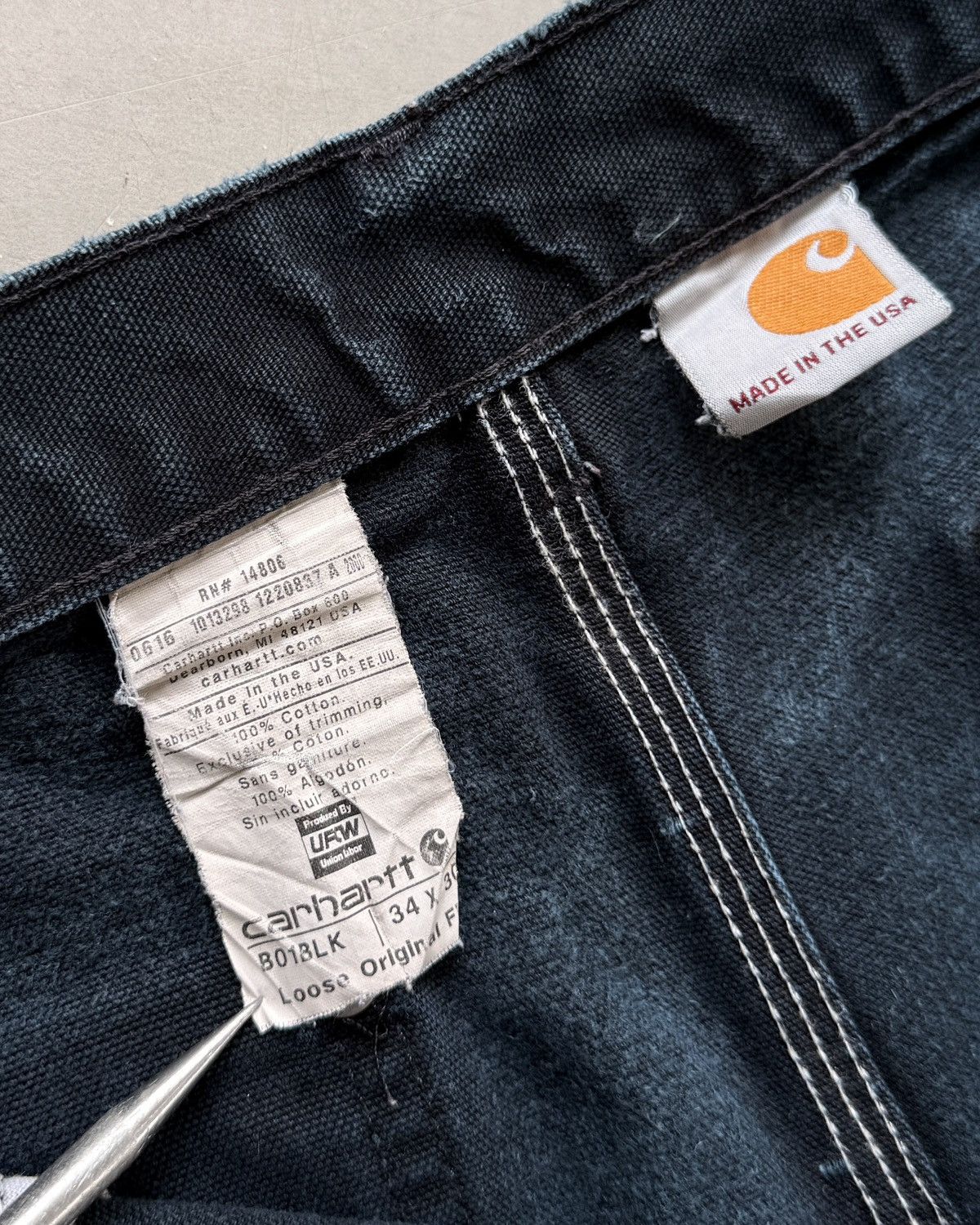 Carhartt Carhartt Doubleknee B01 Distressed Black Size US 34 / EU 50 - 4 Thumbnail