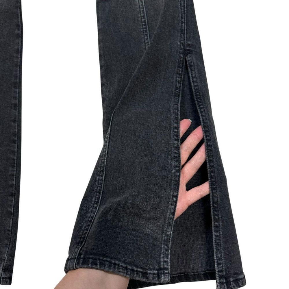 Frame NWT New $278 Frame Le High Flare Side-Slit Obsidian Jeans S Size 25" / US 0 / IT 36 - 9 Thumbnail