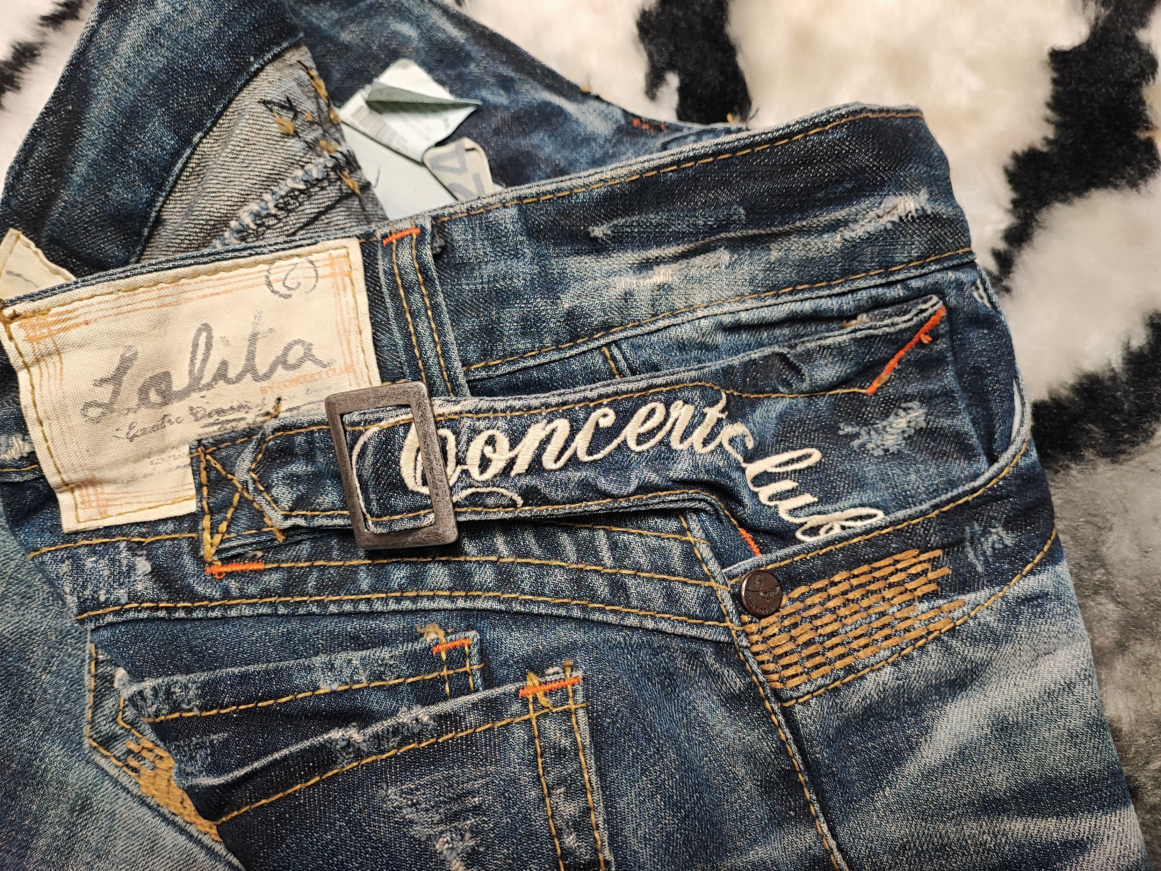 If Six Was Nine Vintage Japanese Flare Lolita Jeans Size 28" / US 6 / IT 42 - 25 Thumbnail