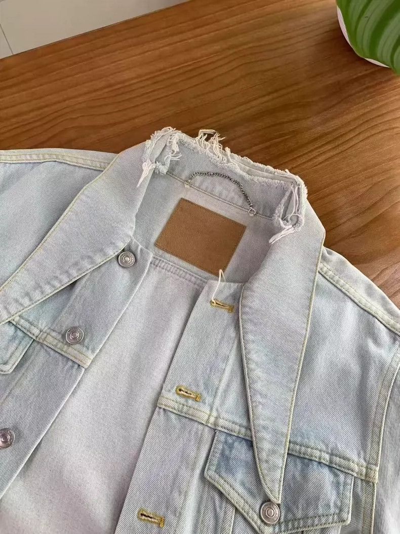 Balenciaga Balenciaga Bow-tie denim jacket 2504-Nextarrow Size XS / US 0-2 / IT 36-38 - 3 Thumbnail