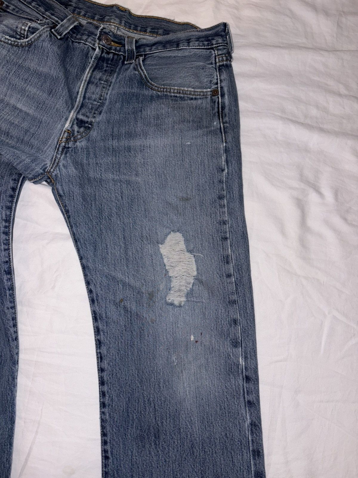Levi's Vintage Clothing Levi’s 501 button fly blue jean denim w32 L32 red tab Size US 32 / EU 48 - 3 Thumbnail