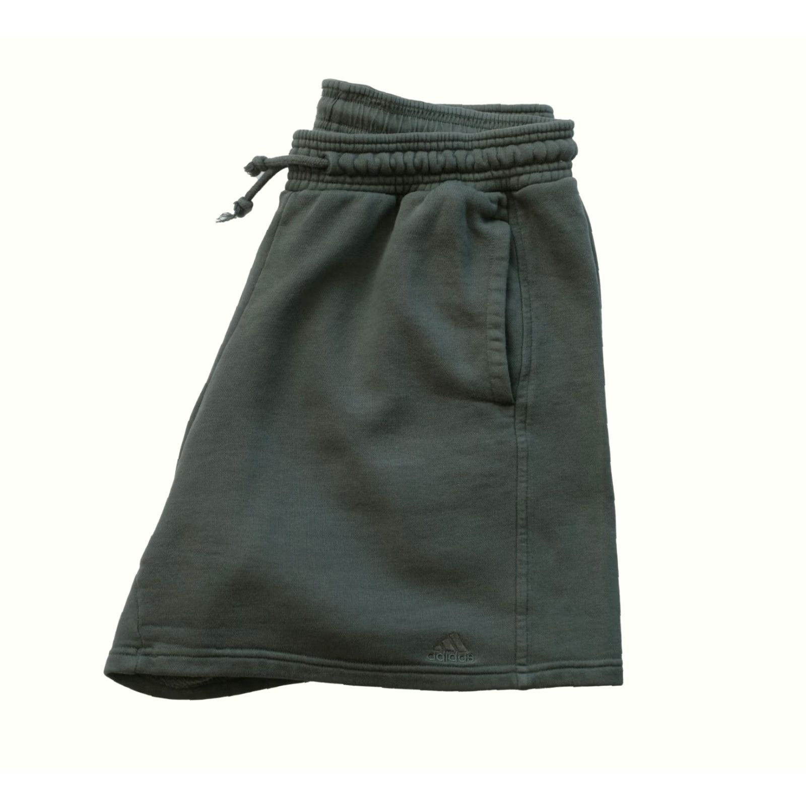 Adidas ADIDAS ORIGINALS TREFOIL FRENCH TERRY SHORTS ARMY GREEN WOMENS SZ L Size 36" / US 14 / IT 50 - 2 Thumbnail