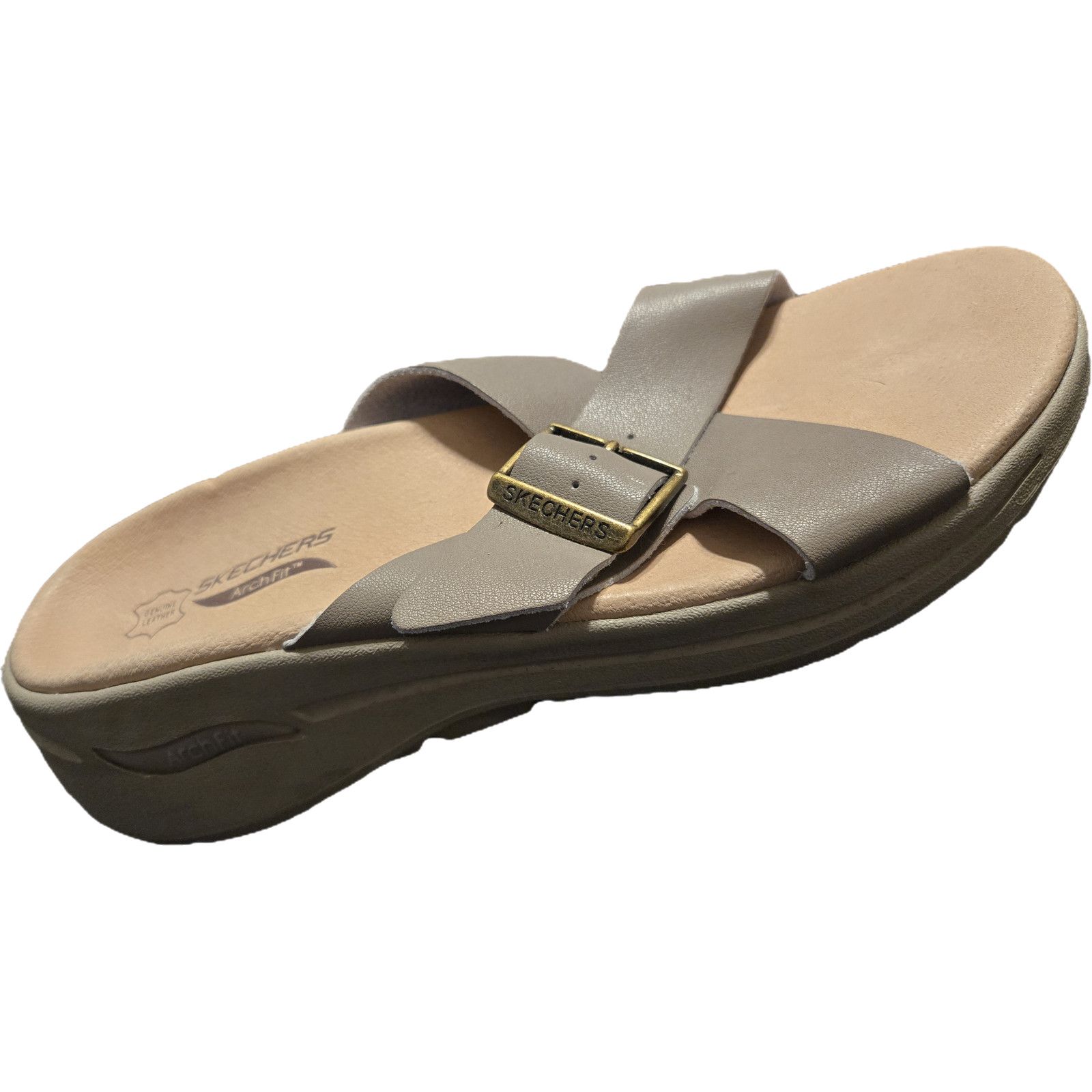 SKECHERS ​Skechers Arch Fit Leather Cross Strap Slide Sandals 8 Size US 8 / IT 38 - 9 Thumbnail