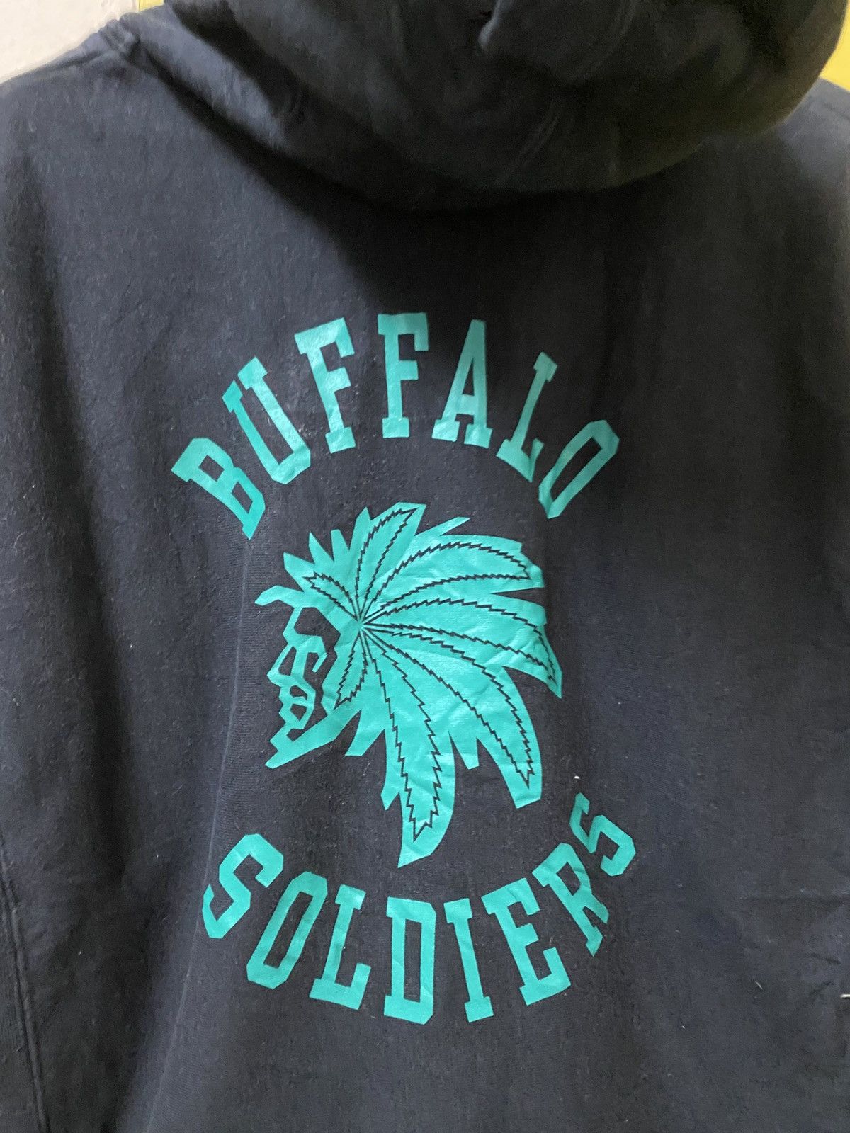 The Unbranded Brand Buffalo Soldiers Zipper Hodie Black colour Size US L / EU 52-54 / 3 - 5 Thumbnail