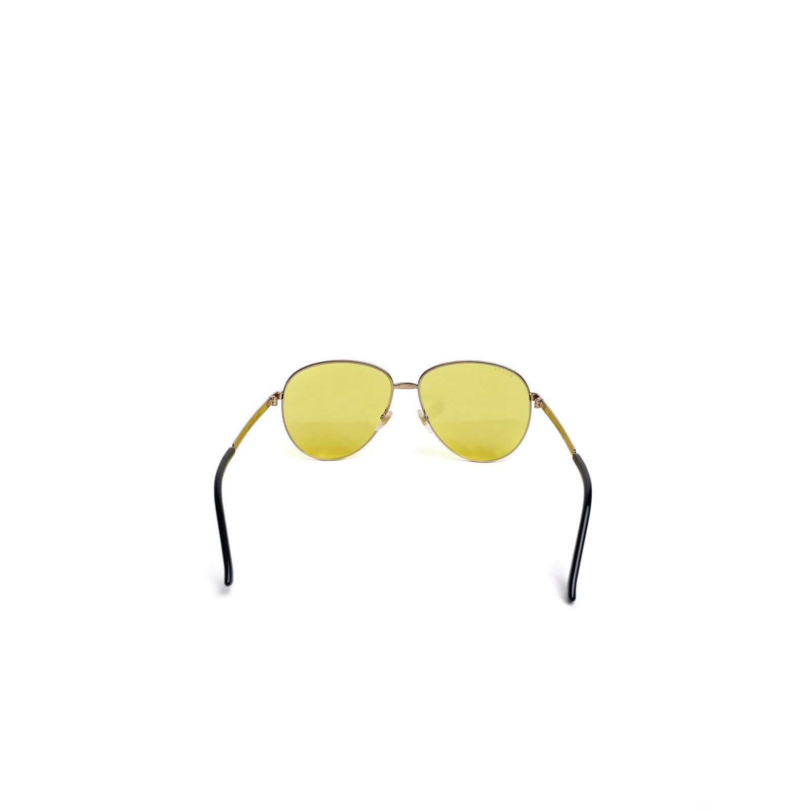 Gucci Gold Aviator Yellow Lens Sunnies Size ONE SIZE - 5 Thumbnail