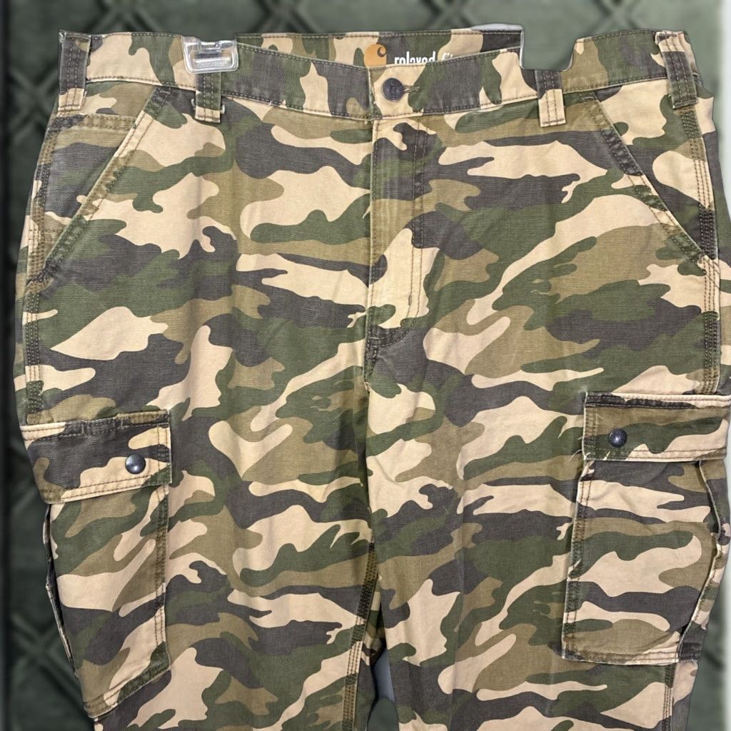 Carhartt VTG 80s Carhartt Duck Camouflage Canvas Pants Men WU103
