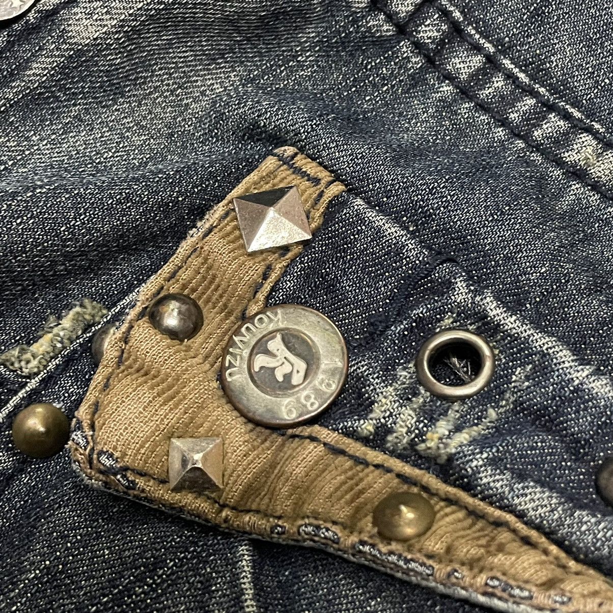 If Six Was Nine × Japanese Brand × Le Grande Bleu (L.G.B.) 🇯🇵 TSL JEANS POEM DISTRESSED DENIM PANTS Size US 35 - 14 Thumbnail