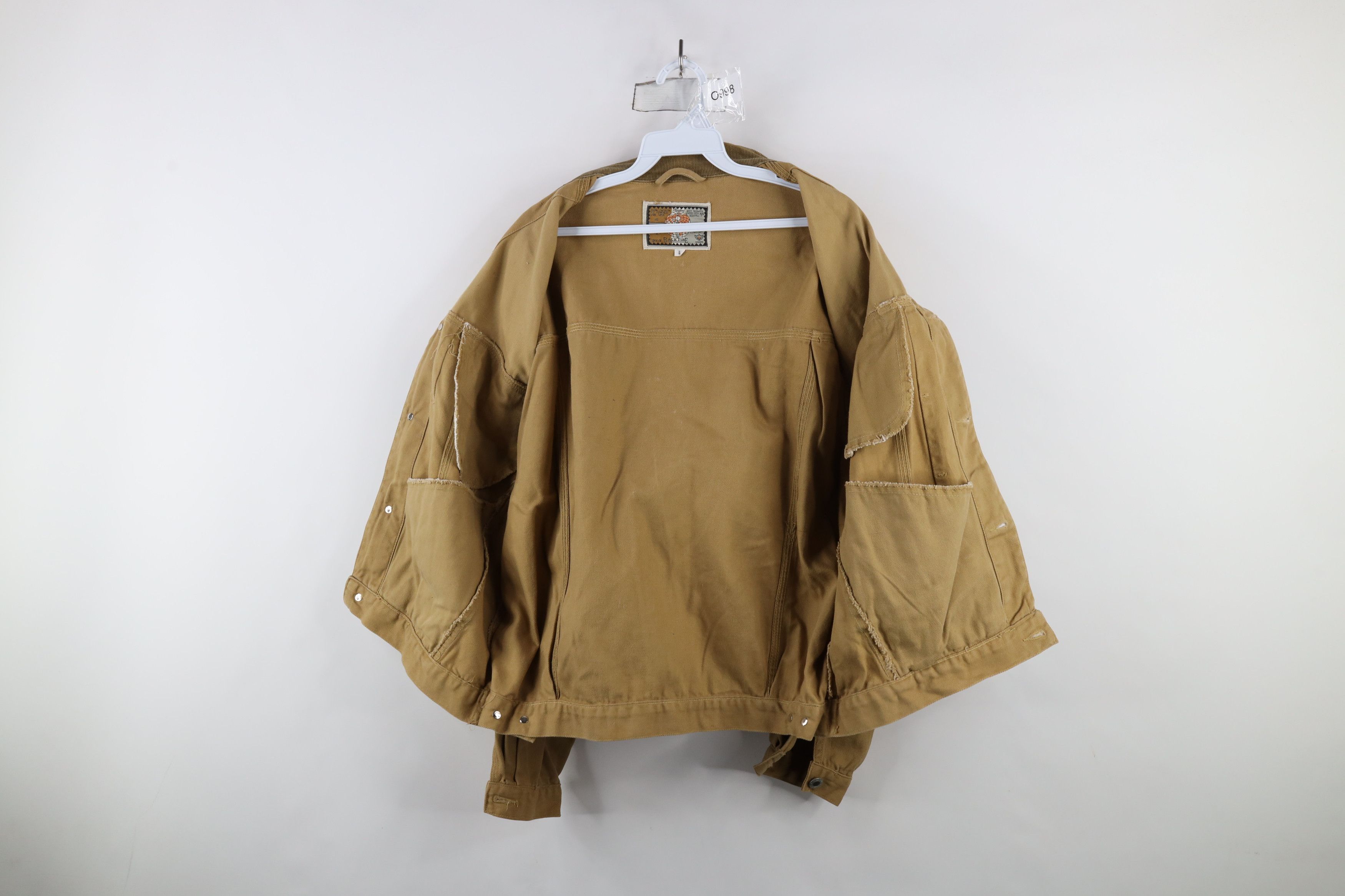 Vintage Vintage 90s Streetwear Corduroy Collar Denim Trucker Jacket Size US L / EU 52-54 / 3 - 9 Thumbnail