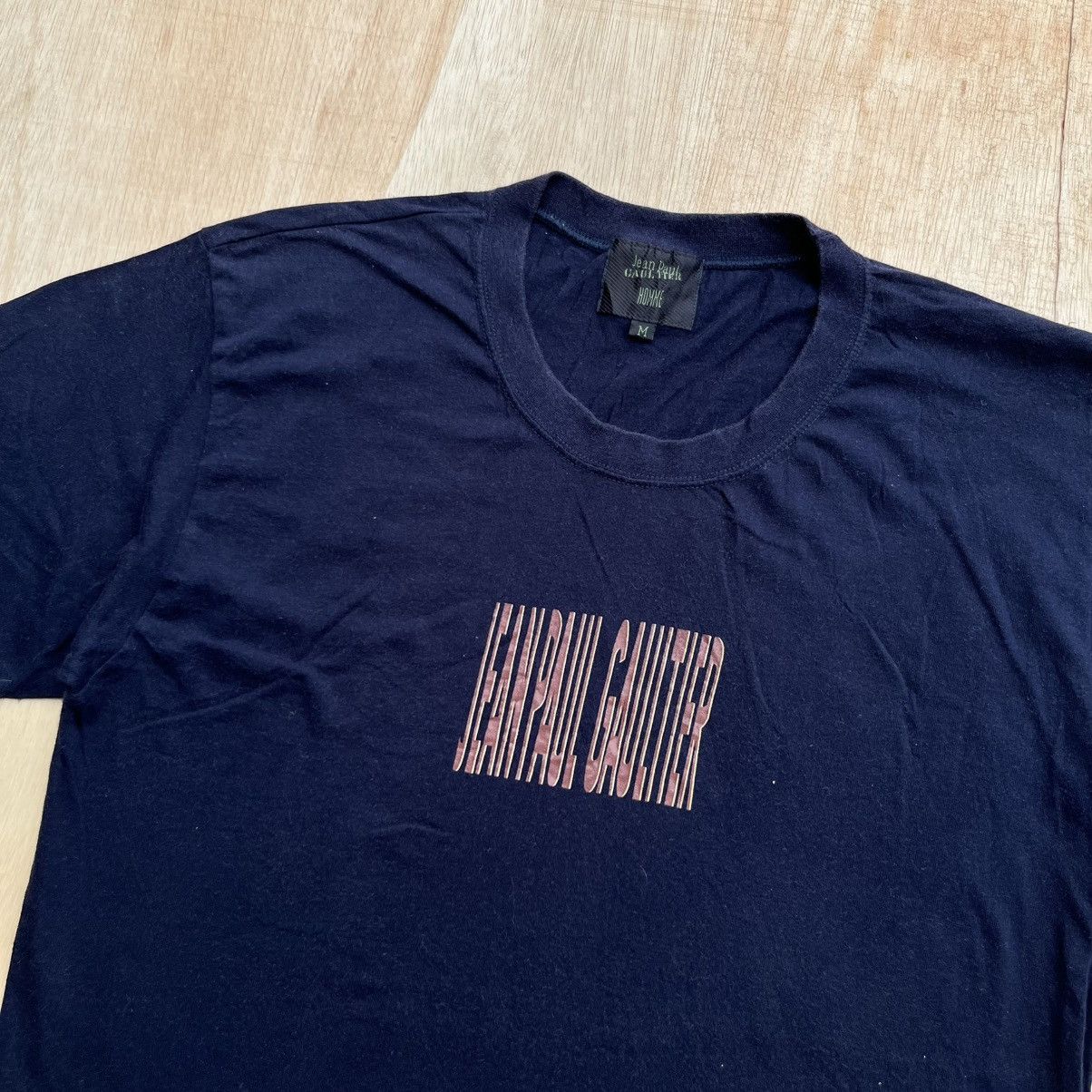 Jean Paul Gaultier JPG HOMME CENTER BASIC LOGO DARK NAVY Y2K VINTAGE TEE Size US M / EU 48-50 / 2 - 2 Thumbnail