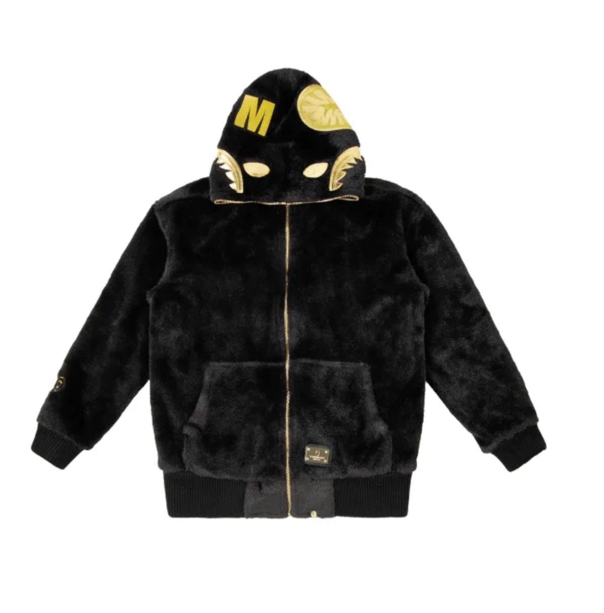 Bape BAPE X CACTUS JACK X DON TOLIVER FAUX FUR SHARK ZIP HOODIE