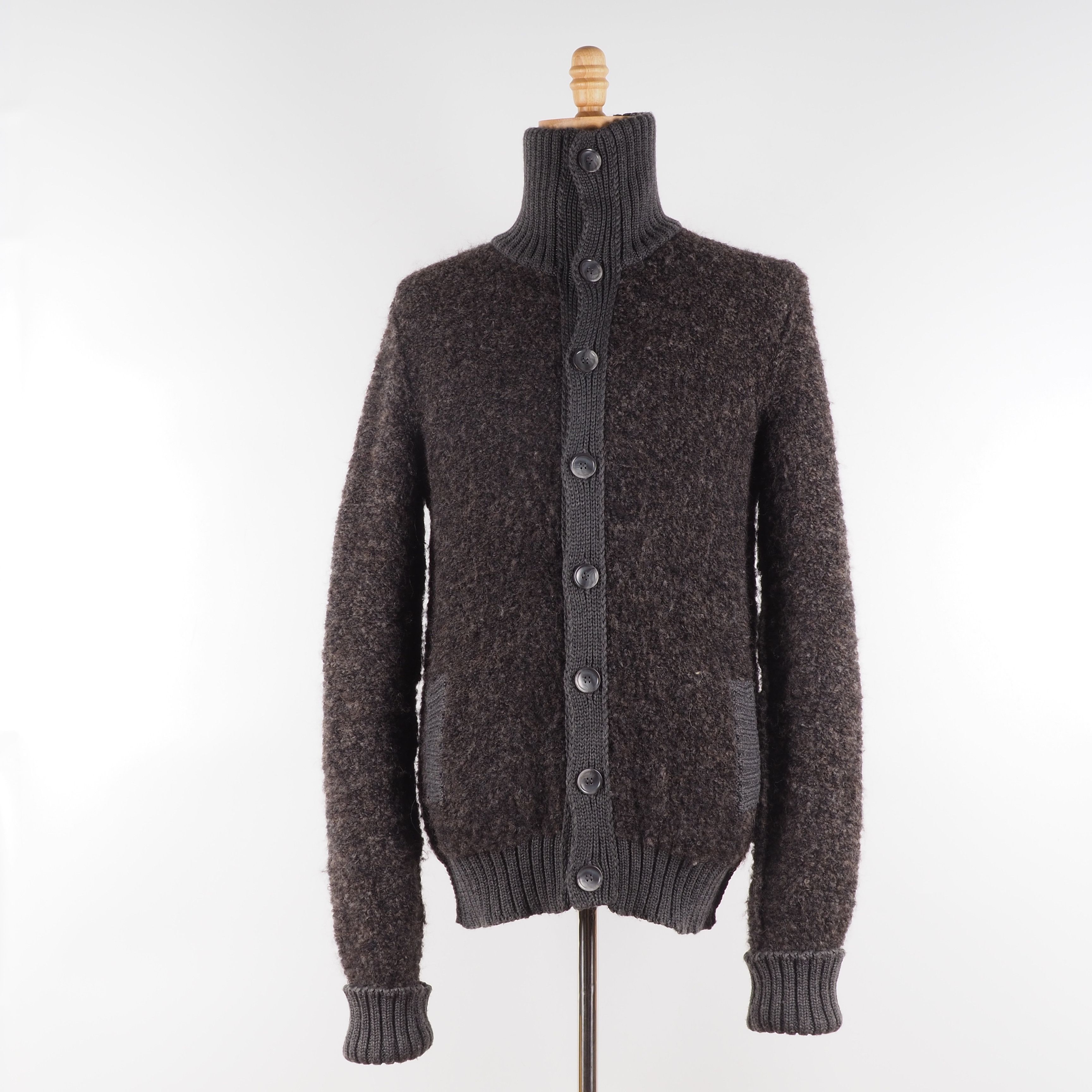 Dolce & Gabbana × Vintage Dolce&Gabbana Vintage Men Heavy Knit Grey Cardigan Sweater Size US L / EU 52-54 / 3 - 1 Thumbnail