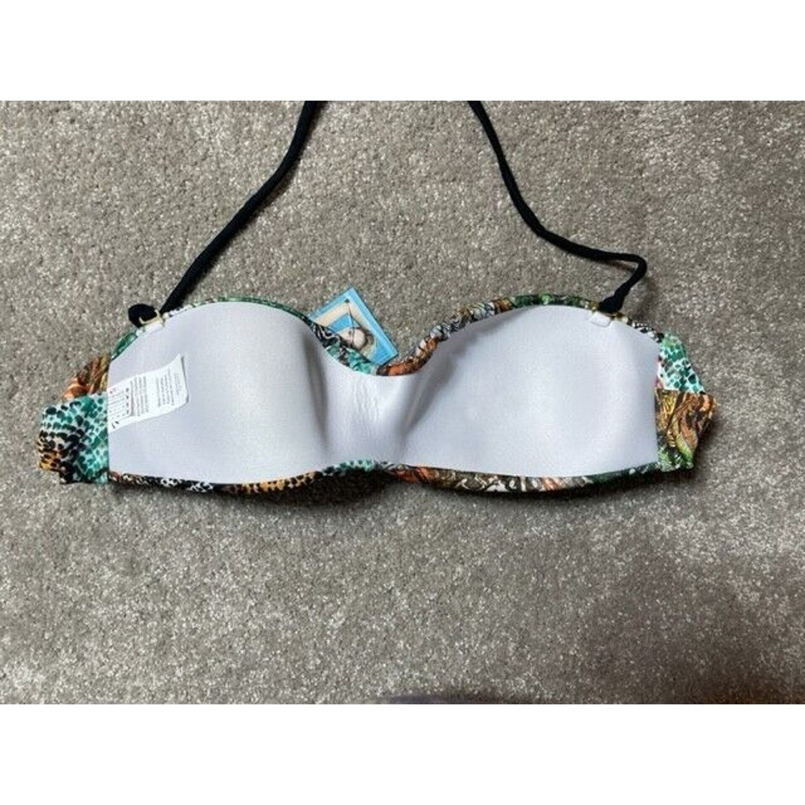 Other Mapale Bandeau Swim Top Womens M Botanic Jungle Twist Green Size M / US 6-8 / IT 42-44 - 3 Thumbnail