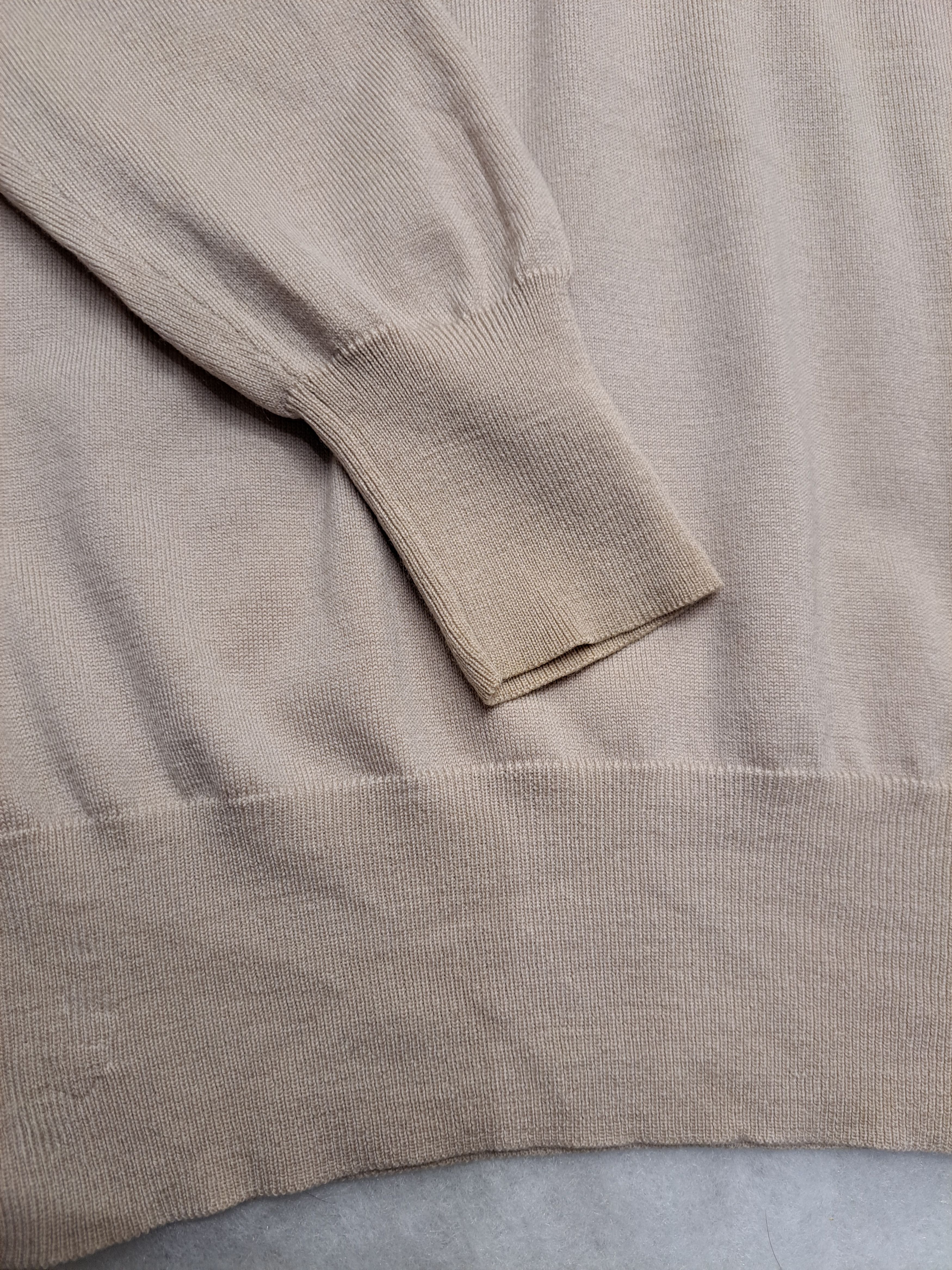 Reiss REISS v-neck beige merino wool sweater M Size US M / EU 48-50 / 2 - 6 Thumbnail