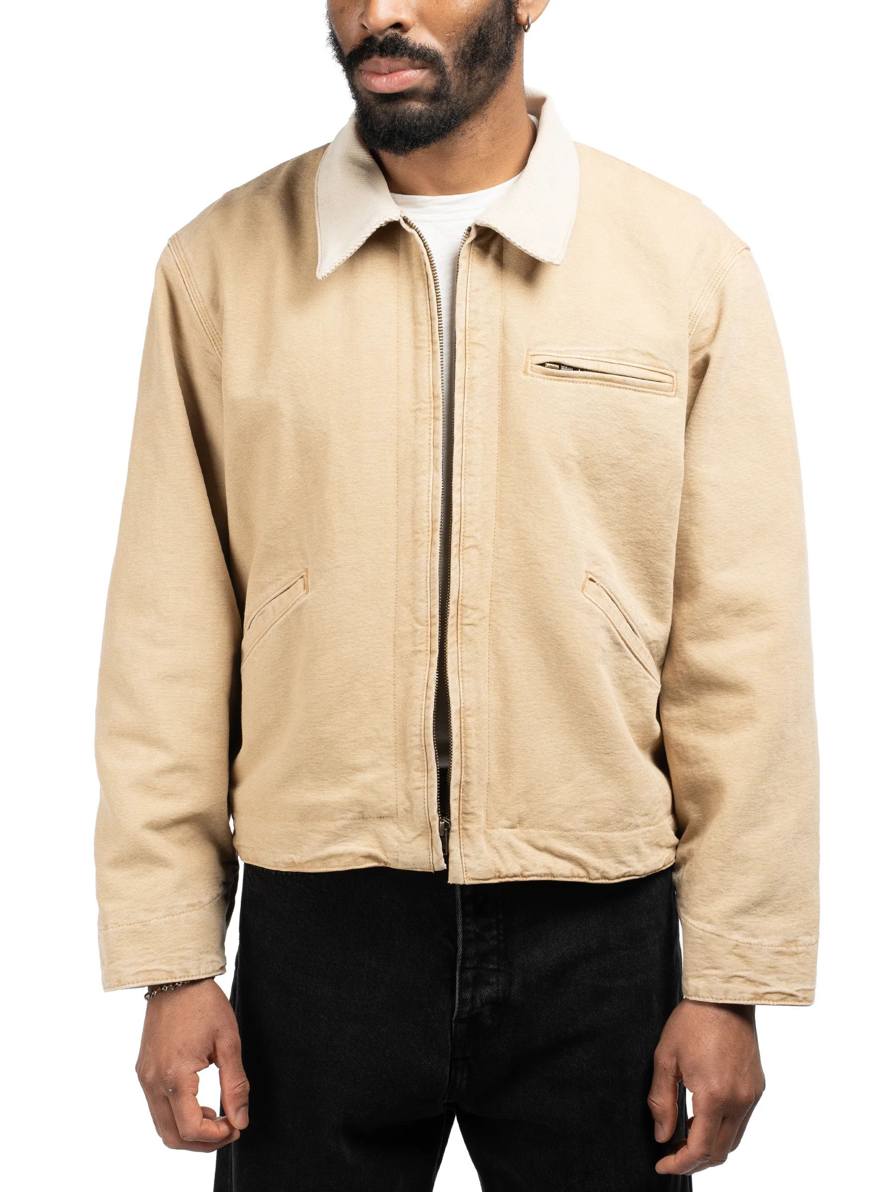 Bare Knuckles 💚 Bare Knuckles Canvas Work Jacket Washed Tan Medium NEW Size US M / EU 48-50 / 2 - 1 Thumbnail