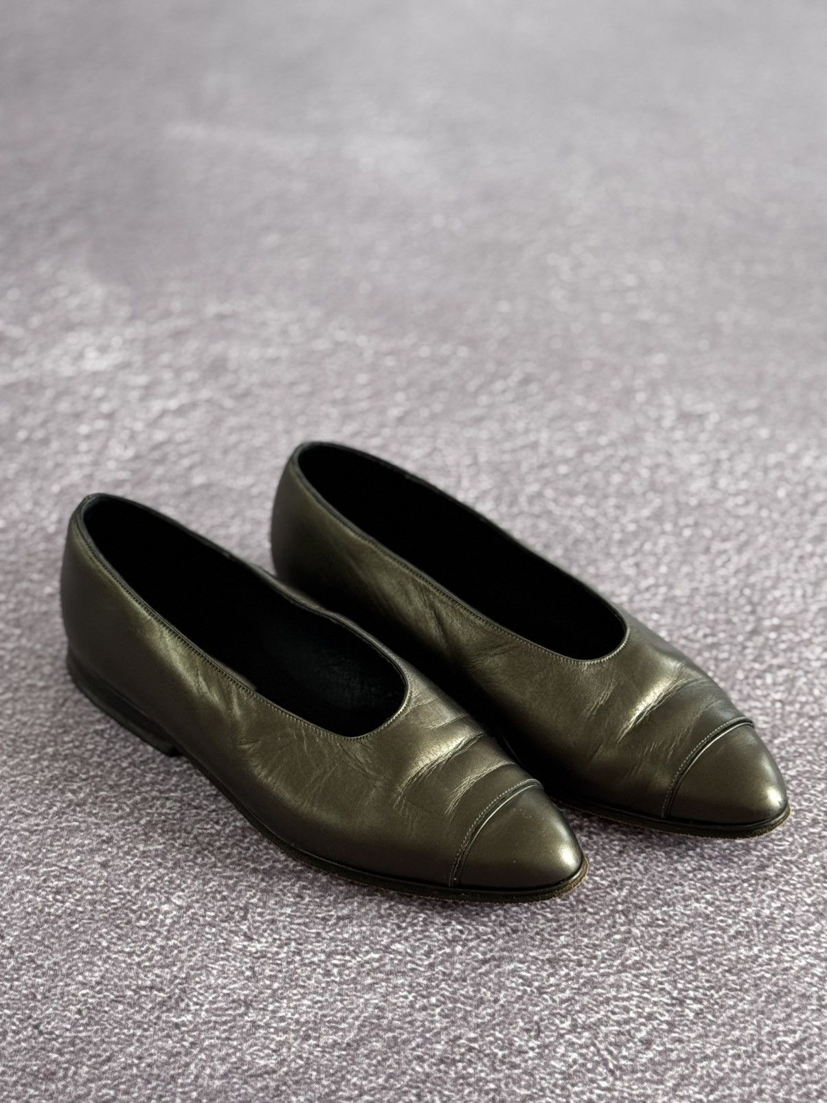 Bally Real Leather Y2K 90s Flats Shoes
