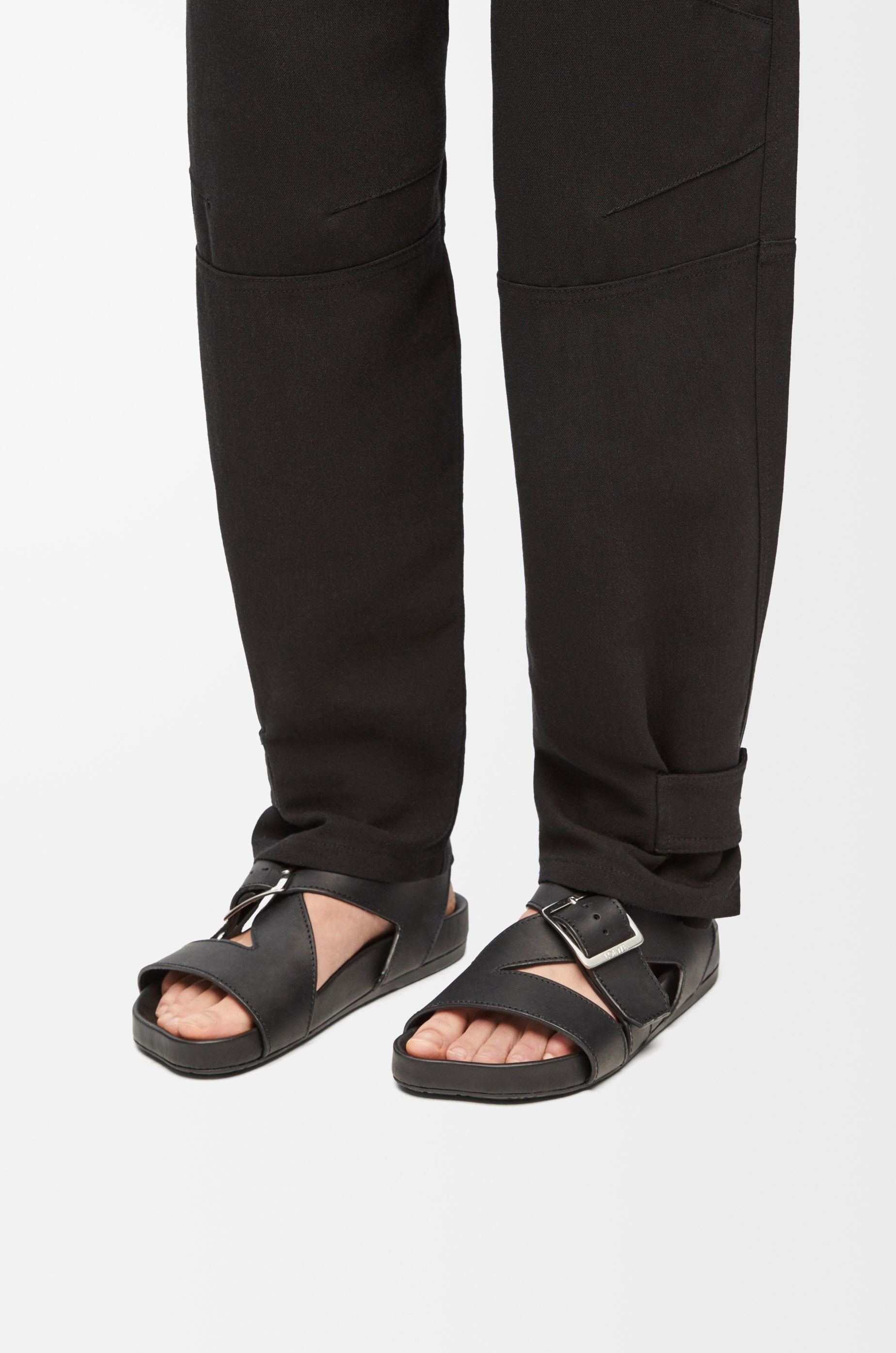 Loewe o1in1g0426 Ease Buckle Sandals in Black Size US 9 / IT 39 - 2 Thumbnail
