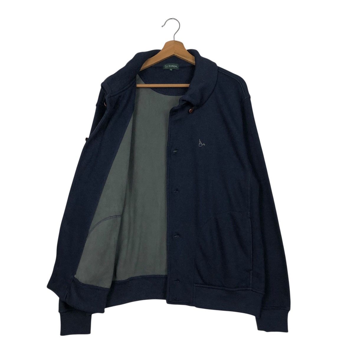 Japanese Brand Vintage TOROY Japan Knit Button Jacket Issey Miyake Size US L / EU 52-54 / 3 - 12 Thumbnail
