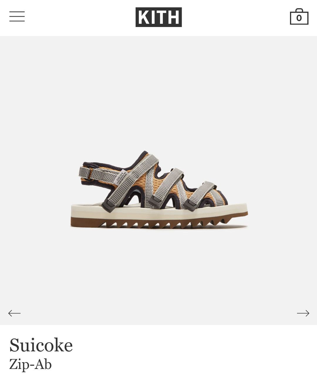 ZIP-Ab sandals, US11 EU44